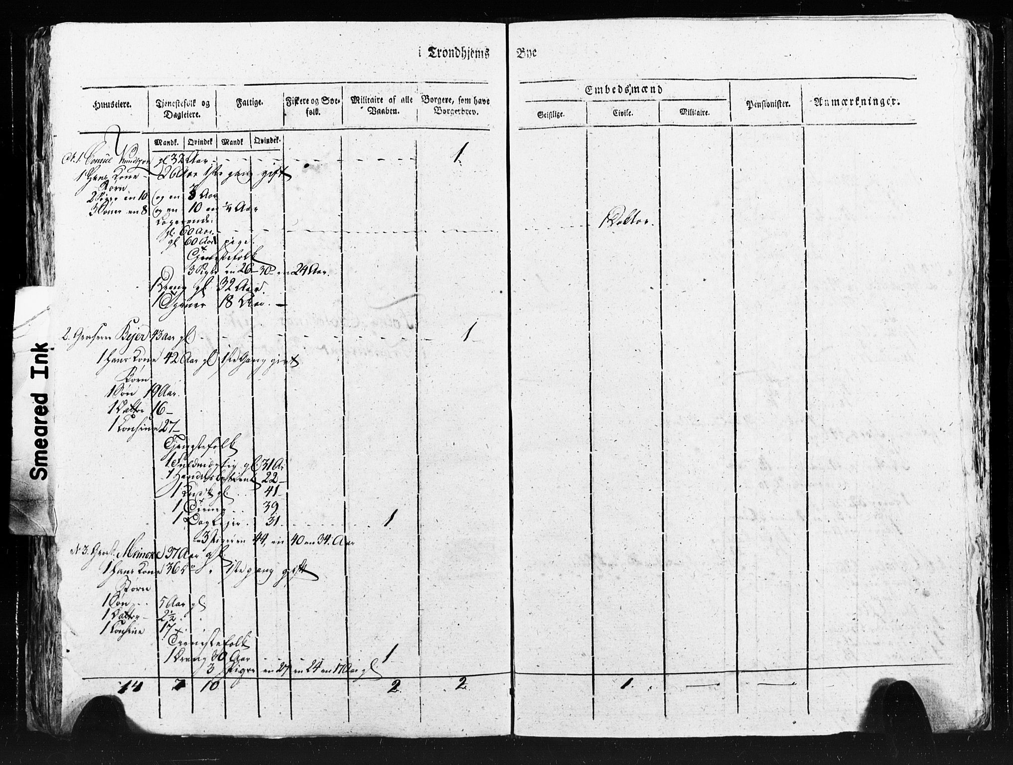 SAT, Census 1815 for Trondheim (transcript), 1815, p. 126