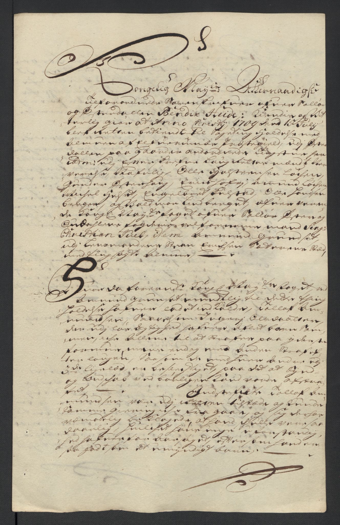 Rentekammeret inntil 1814, Reviderte regnskaper, Fogderegnskap, AV/RA-EA-4092/R13/L0846: Fogderegnskap Solør, Odal og Østerdal, 1709, p. 63