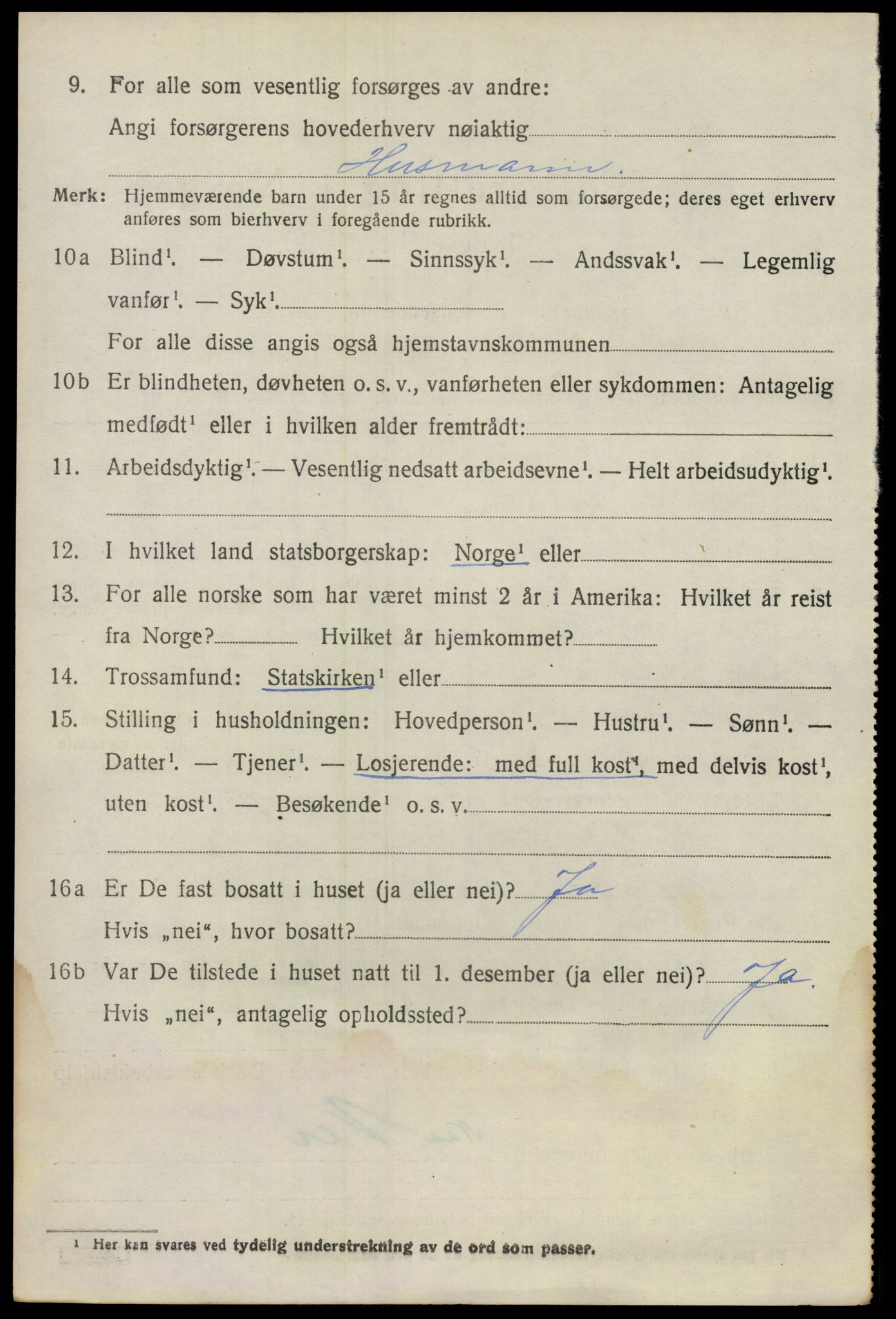 SAO, 1920 census for Nes, 1920, p. 5775