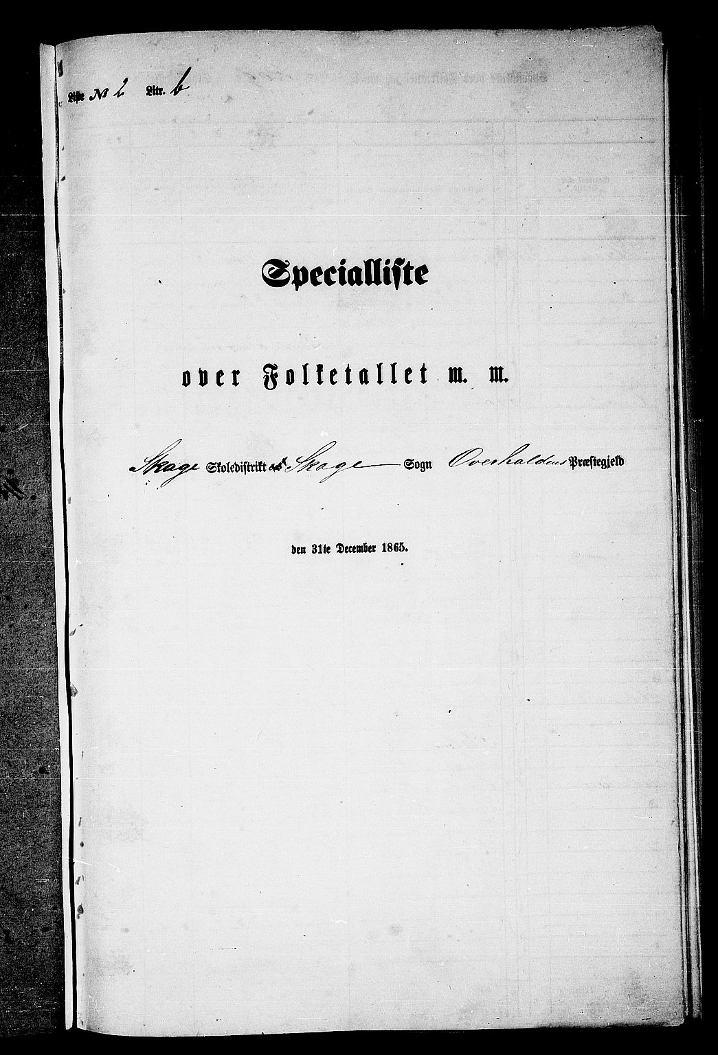 RA, 1865 census for Overhalla, 1865, p. 80