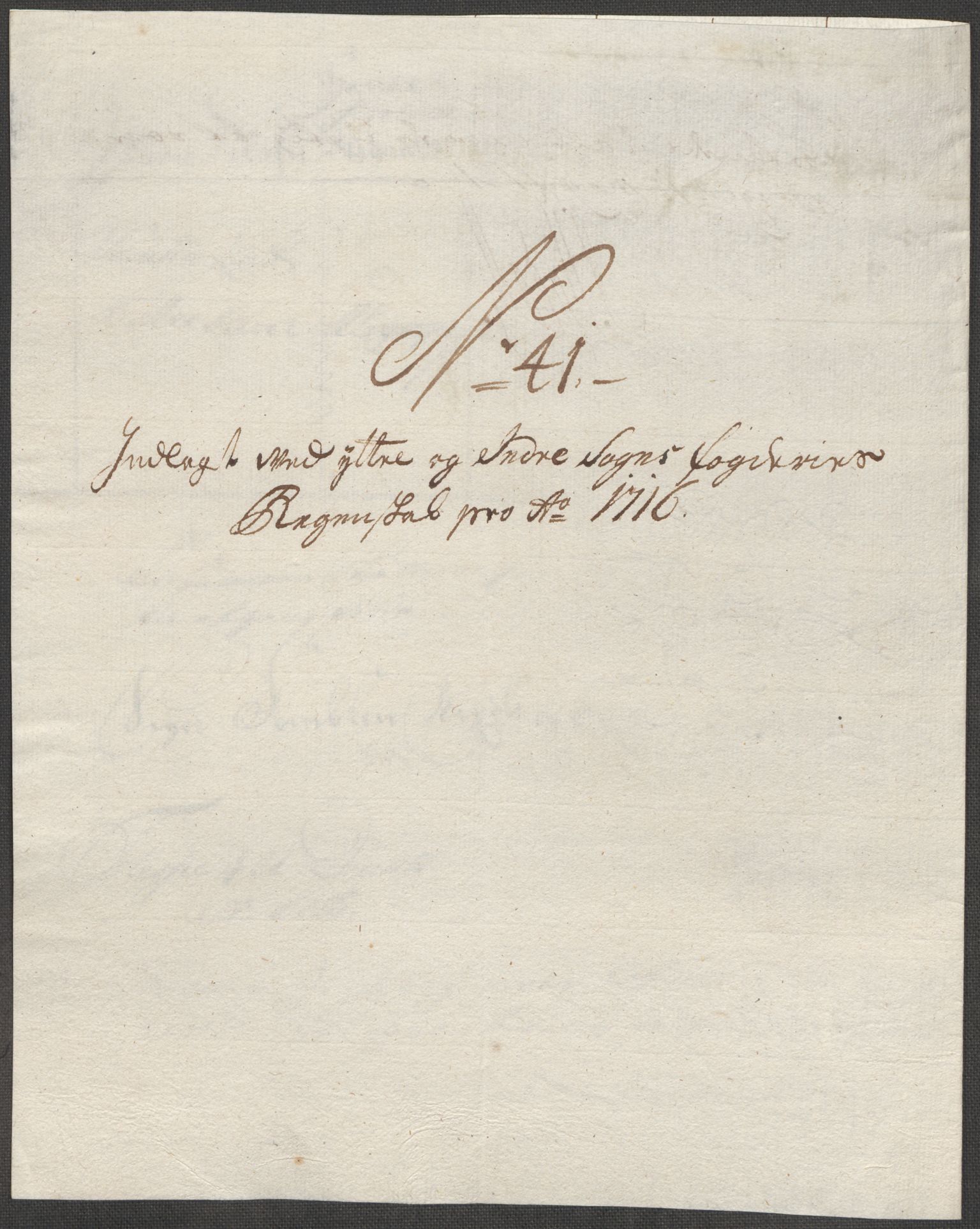 Rentekammeret inntil 1814, Reviderte regnskaper, Fogderegnskap, RA/EA-4092/R52/L3320: Fogderegnskap Sogn, 1715-1716, p. 535