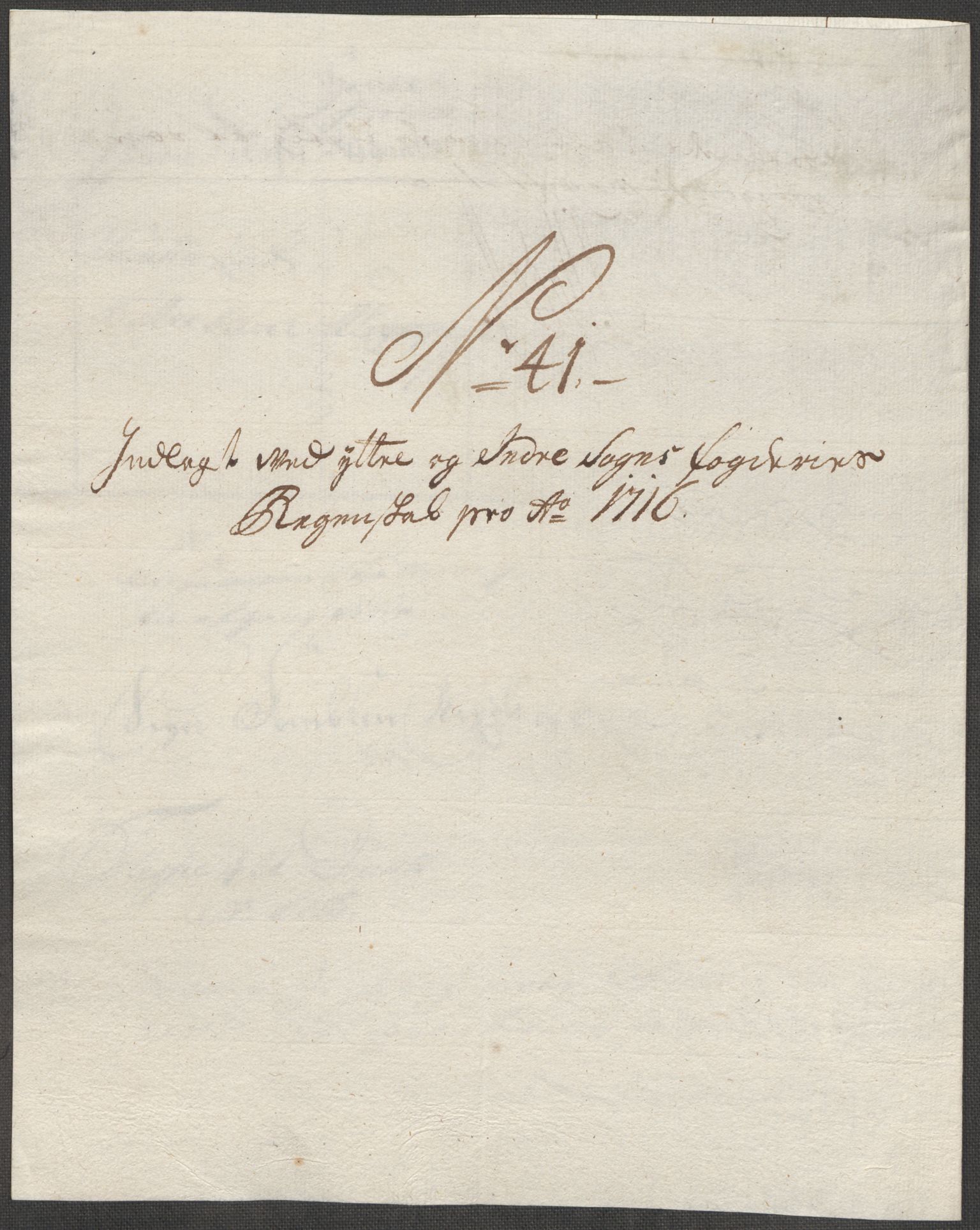 Rentekammeret inntil 1814, Reviderte regnskaper, Fogderegnskap, AV/RA-EA-4092/R52/L3320: Fogderegnskap Sogn, 1715-1716, p. 535