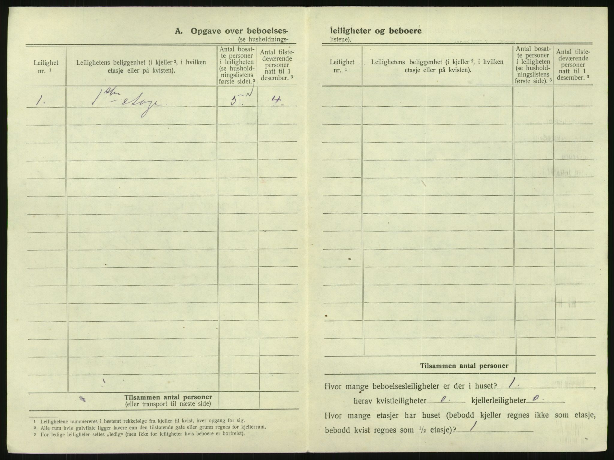 SAK, 1920 census for Lillesand, 1920, p. 34