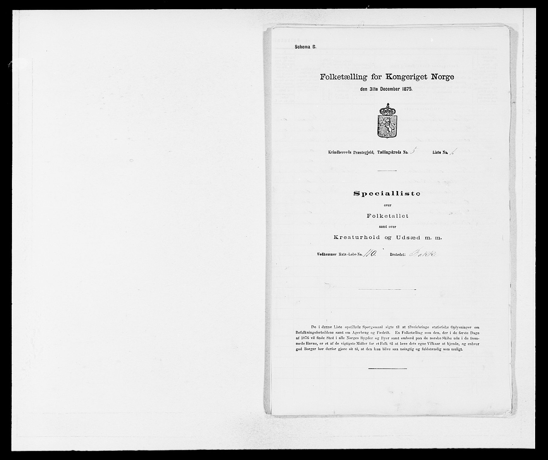 SAB, 1875 census for 1224P Kvinnherad, 1875, p. 405