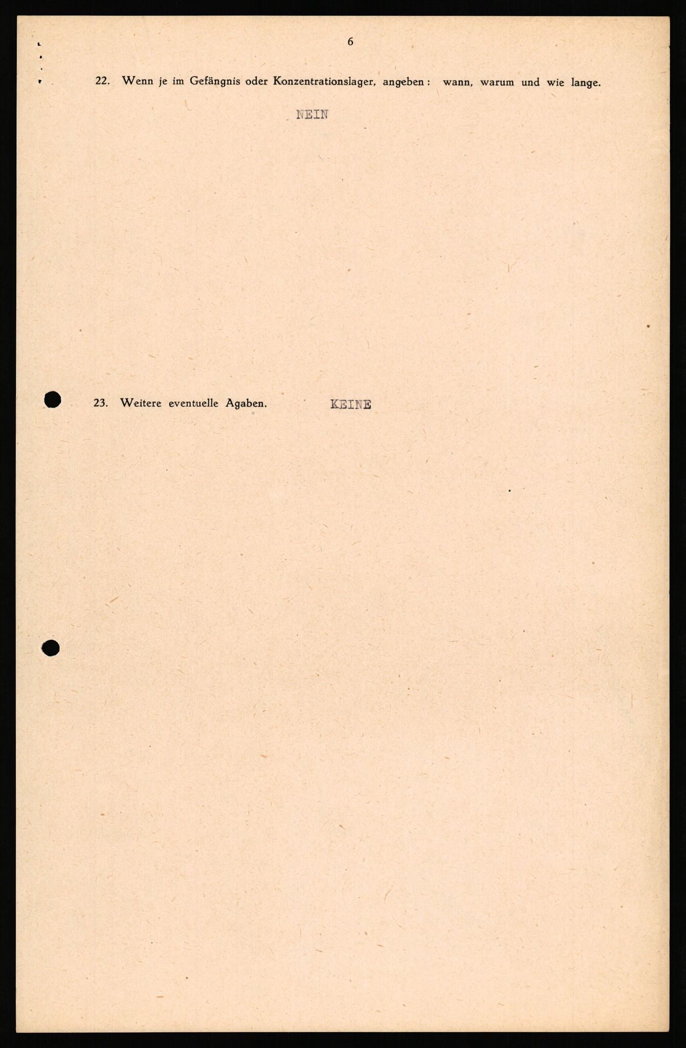 Forsvaret, Forsvarets overkommando II, RA/RAFA-3915/D/Db/L0039: CI Questionaires. Tyske okkupasjonsstyrker i Norge. Østerrikere., 1945-1946, p. 130