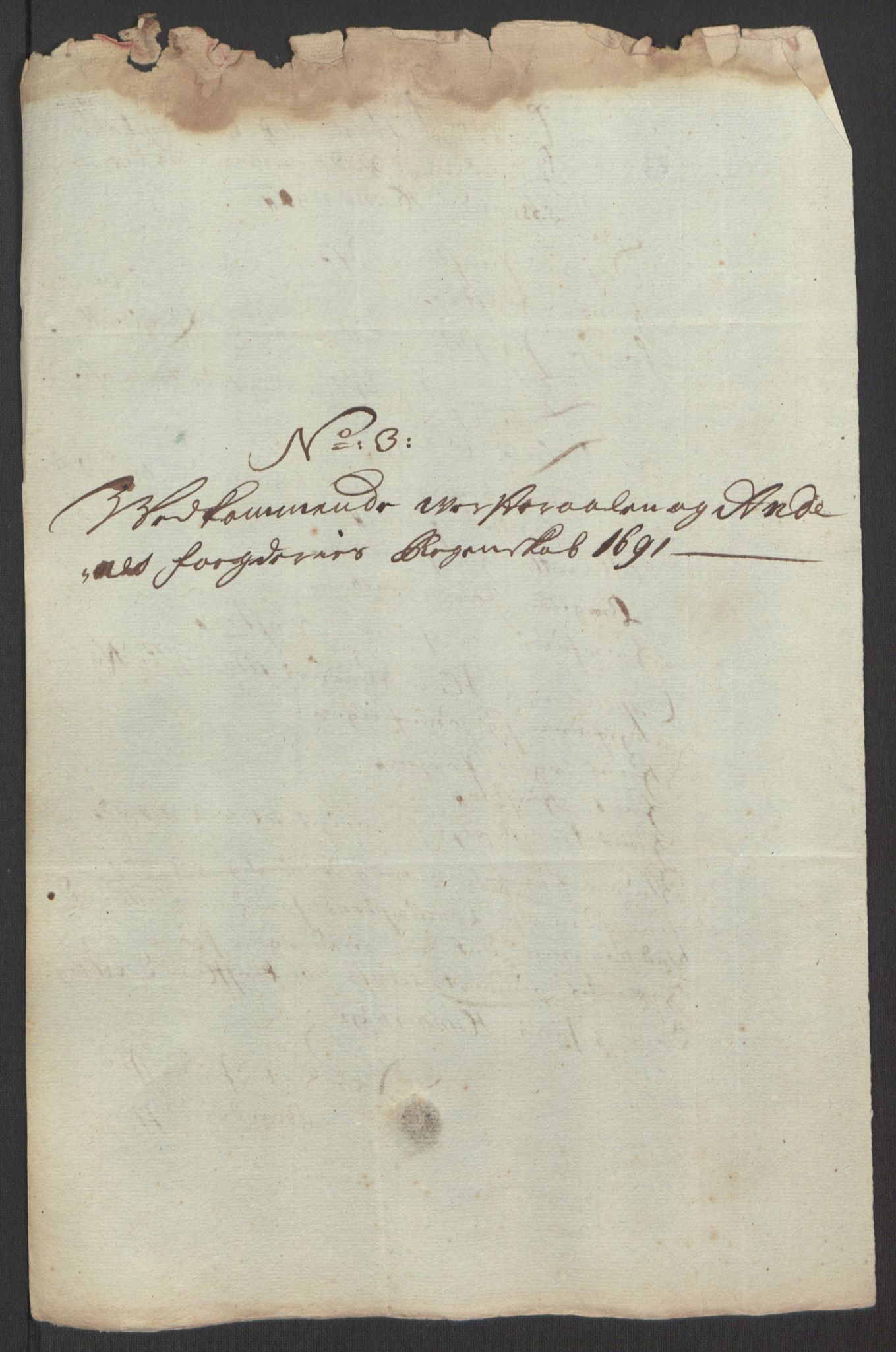 Rentekammeret inntil 1814, Reviderte regnskaper, Fogderegnskap, RA/EA-4092/R67/L4676: Fogderegnskap Vesterålen, Andenes og Lofoten, 1691-1693, p. 45