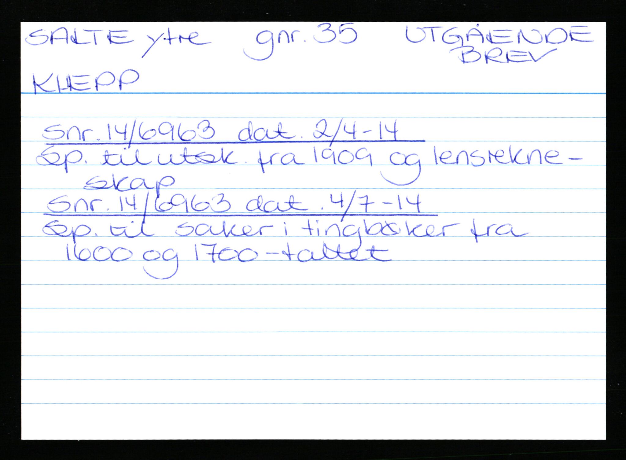 Statsarkivet i Stavanger, AV/SAST-A-101971/03/Y/Yk/L0033: Registerkort sortert etter gårdsnavn: Rosseland store - Sand ytre, 1750-1930, p. 537