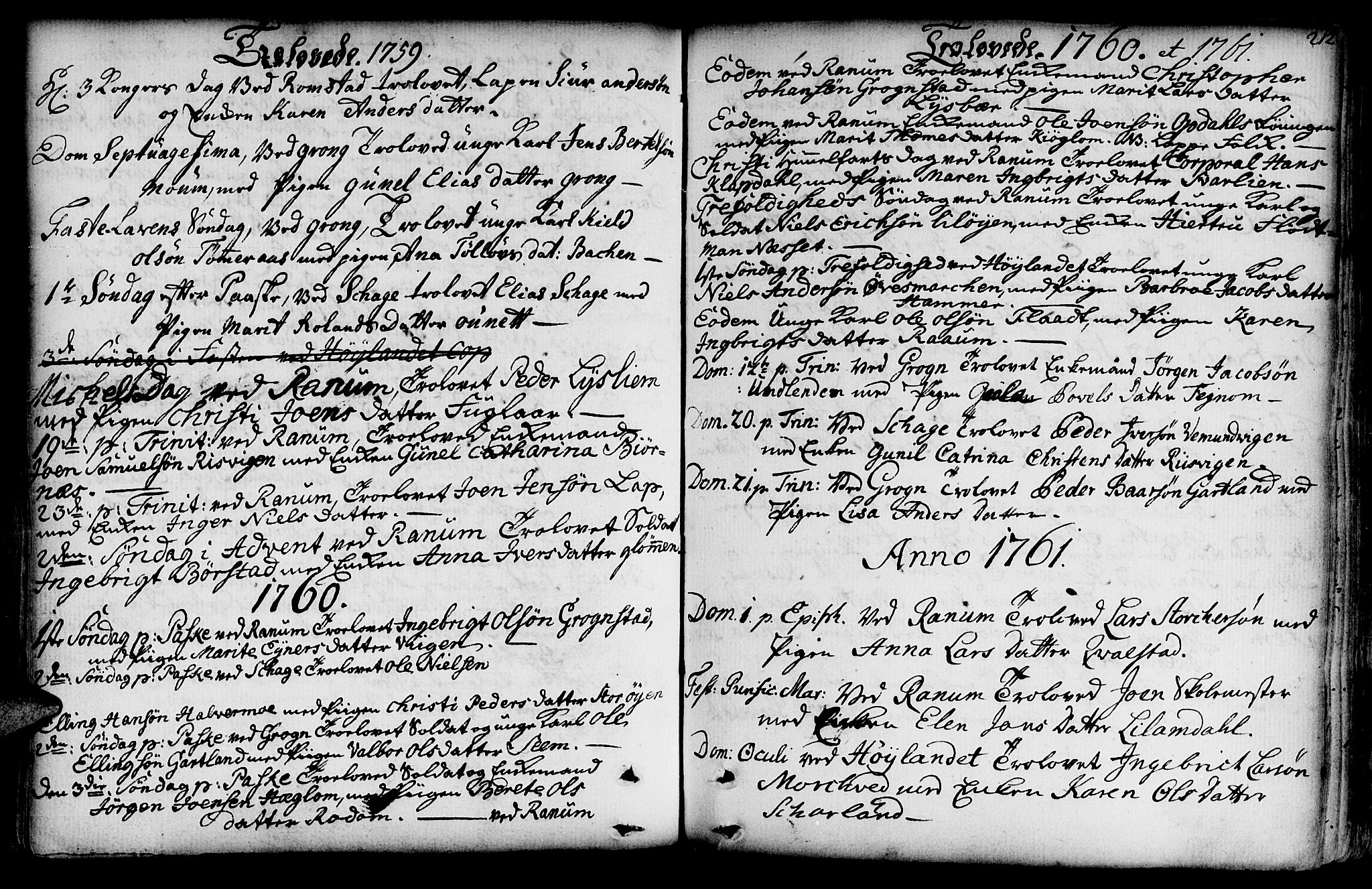 Ministerialprotokoller, klokkerbøker og fødselsregistre - Nord-Trøndelag, SAT/A-1458/764/L0542: Parish register (official) no. 764A02, 1748-1779, p. 212