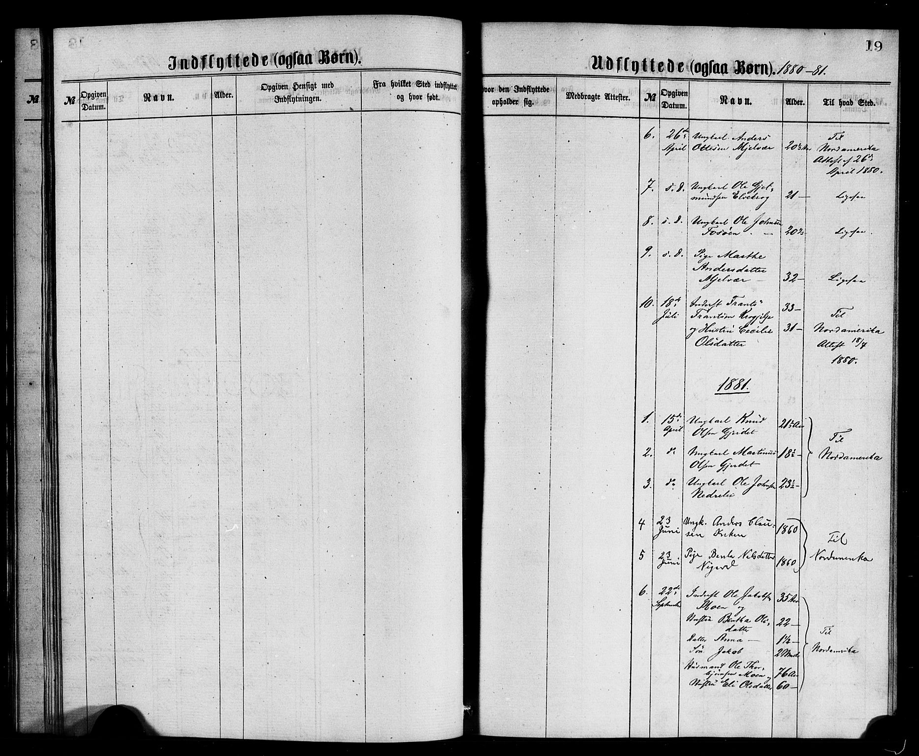 Jostedal sokneprestembete, SAB/A-80601/H/Haa/Haaa/L0010: Parish register (official) no. A 10, 1864-1886, p. 19