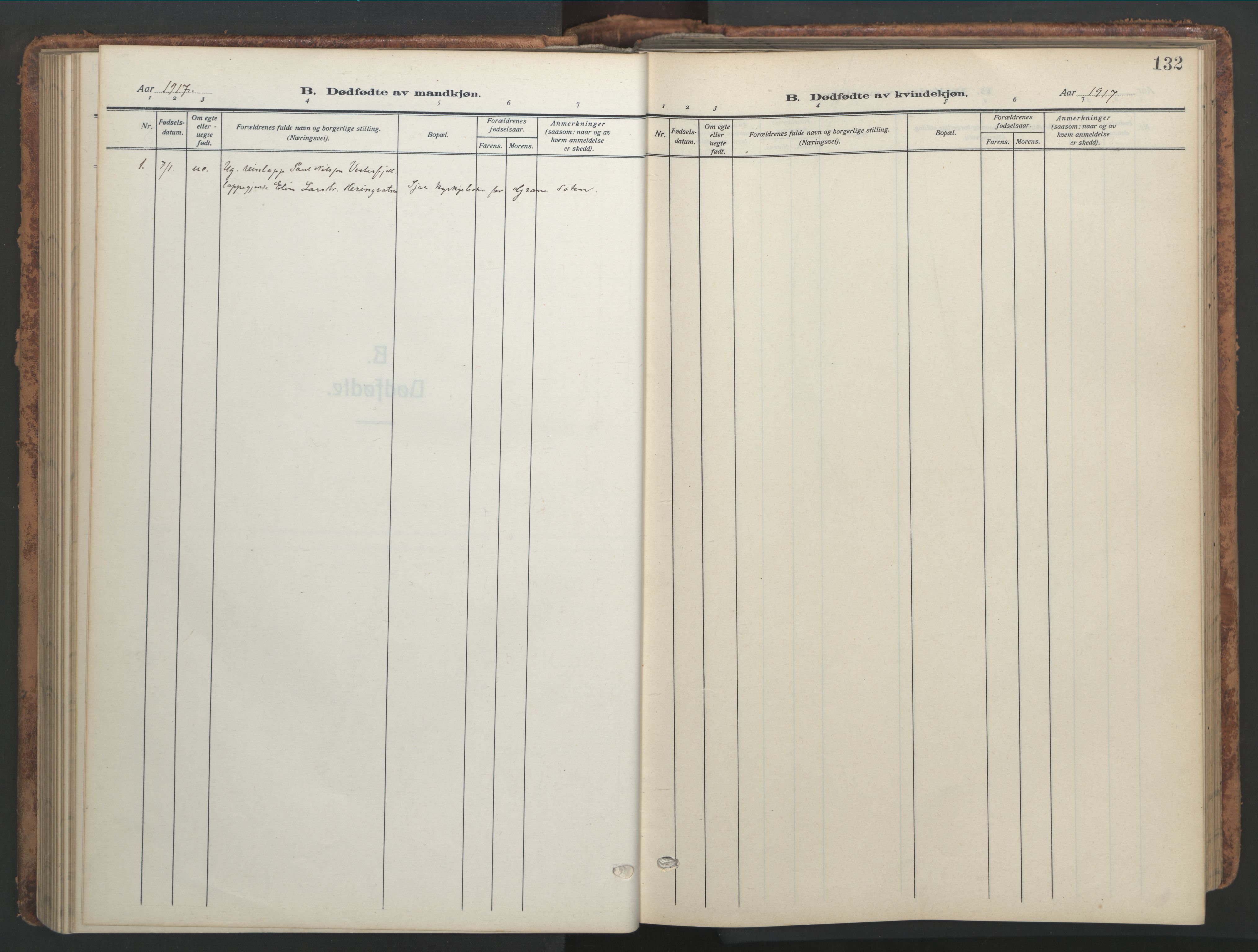 Ministerialprotokoller, klokkerbøker og fødselsregistre - Nordland, AV/SAT-A-1459/820/L0302: Parish register (copy) no. 820C04, 1917-1948, p. 132