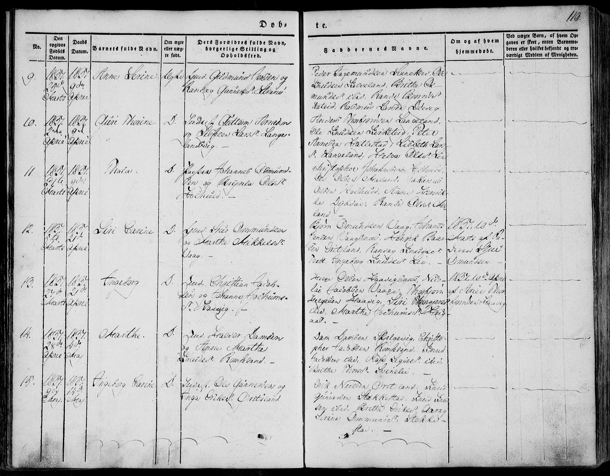 Skjold sokneprestkontor, AV/SAST-A-101847/H/Ha/Haa/L0006: Parish register (official) no. A 6.1, 1835-1858, p. 110