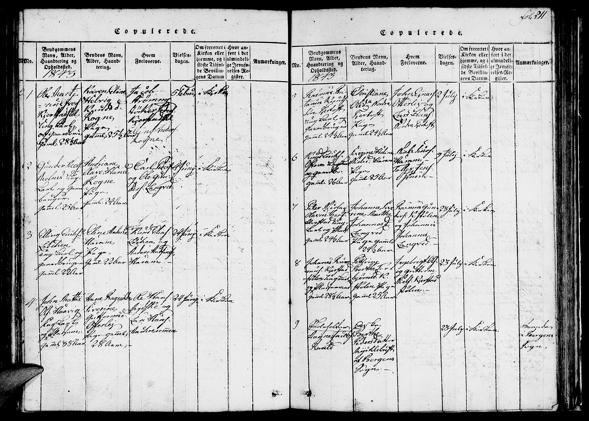 Ministerialprotokoller, klokkerbøker og fødselsregistre - Møre og Romsdal, SAT/A-1454/536/L0506: Parish register (copy) no. 536C01, 1818-1859, p. 211