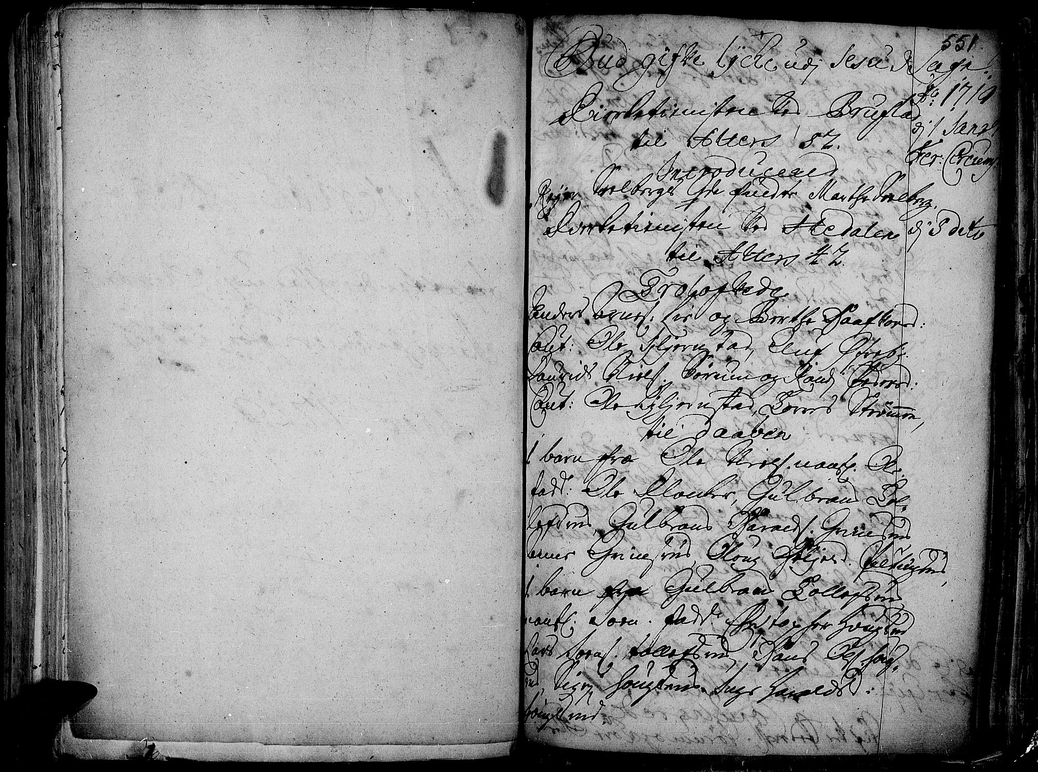 Aurdal prestekontor, SAH/PREST-126/H/Ha/Haa/L0001: Parish register (official) no. 1-3, 1692-1730, p. 551