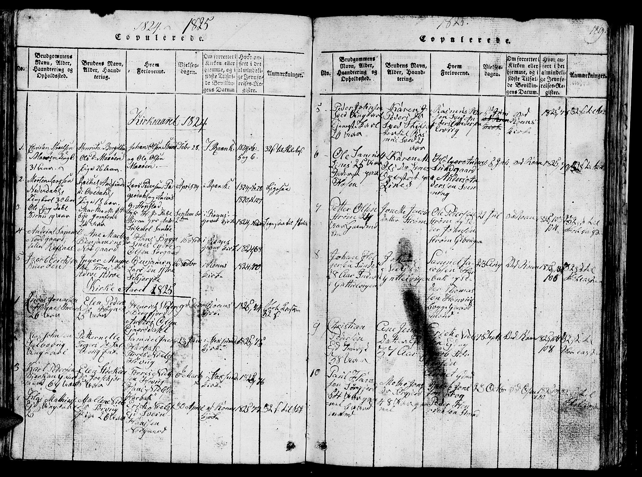 Ministerialprotokoller, klokkerbøker og fødselsregistre - Sør-Trøndelag, SAT/A-1456/657/L0714: Parish register (copy) no. 657C01, 1818-1868, p. 189
