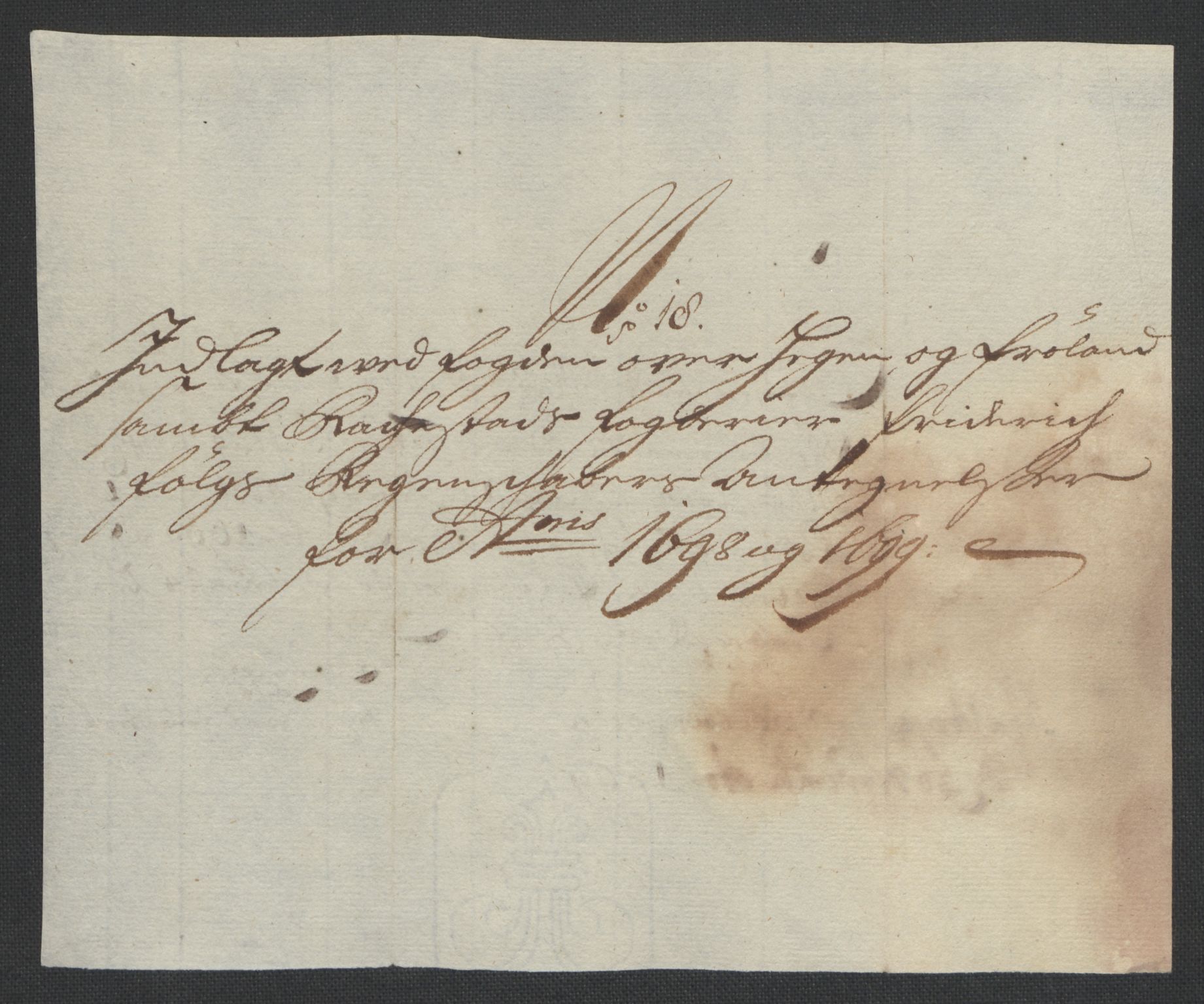 Rentekammeret inntil 1814, Reviderte regnskaper, Fogderegnskap, AV/RA-EA-4092/R07/L0289: Fogderegnskap Rakkestad, Heggen og Frøland, 1699, p. 426