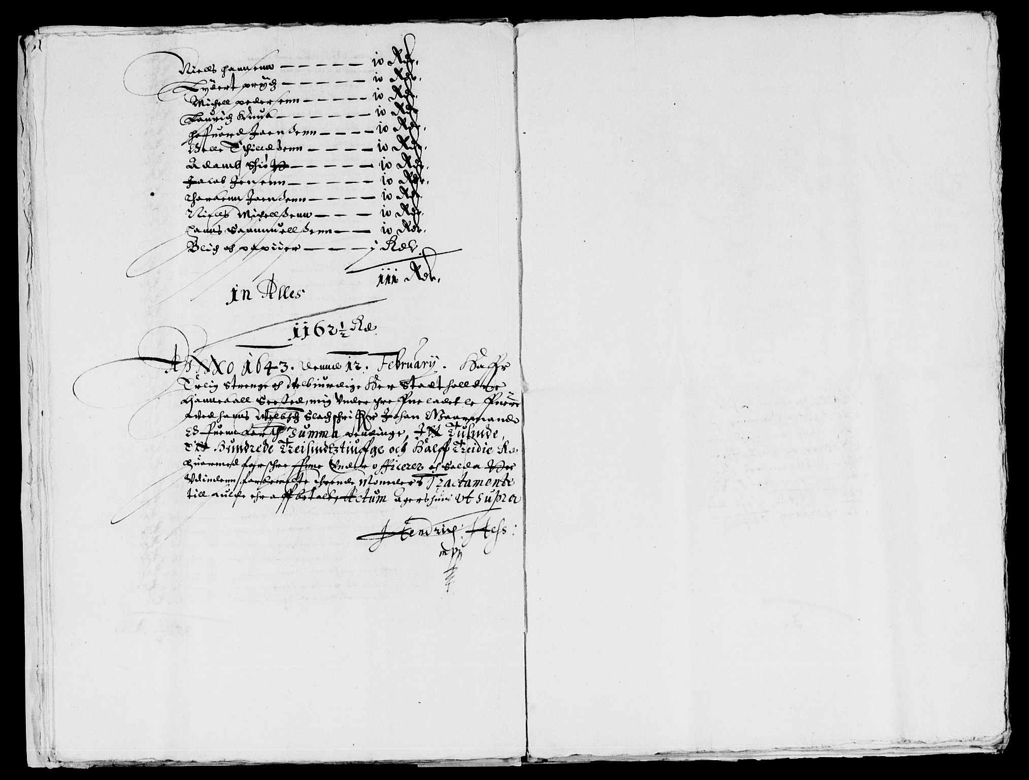 Rentekammeret inntil 1814, Reviderte regnskaper, Lensregnskaper, AV/RA-EA-5023/R/Rb/Rba/L0169: Akershus len, 1642-1643
