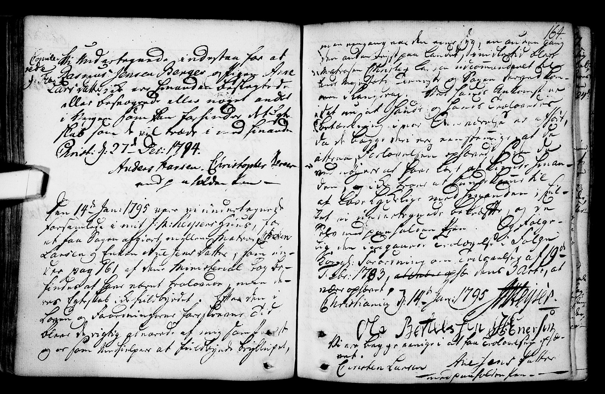 Gamlebyen prestekontor Kirkebøker, AV/SAO-A-10884/F/Fa/L0001: Parish register (official) no. 1, 1734-1818, p. 164