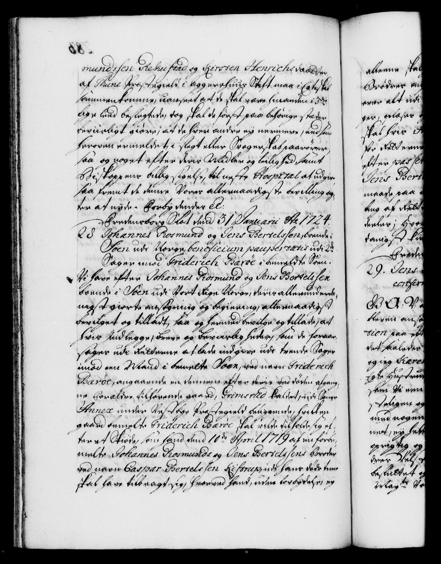 Danske Kanselli 1572-1799, AV/RA-EA-3023/F/Fc/Fca/Fcaa/L0024: Norske registre, 1723-1725, p. 283b