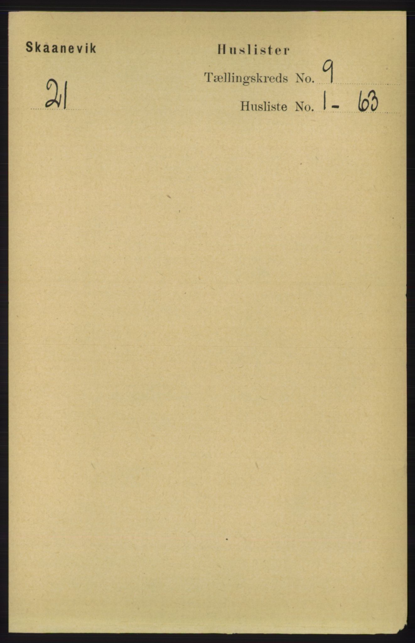 RA, 1891 census for 1212 Skånevik, 1891, p. 2489