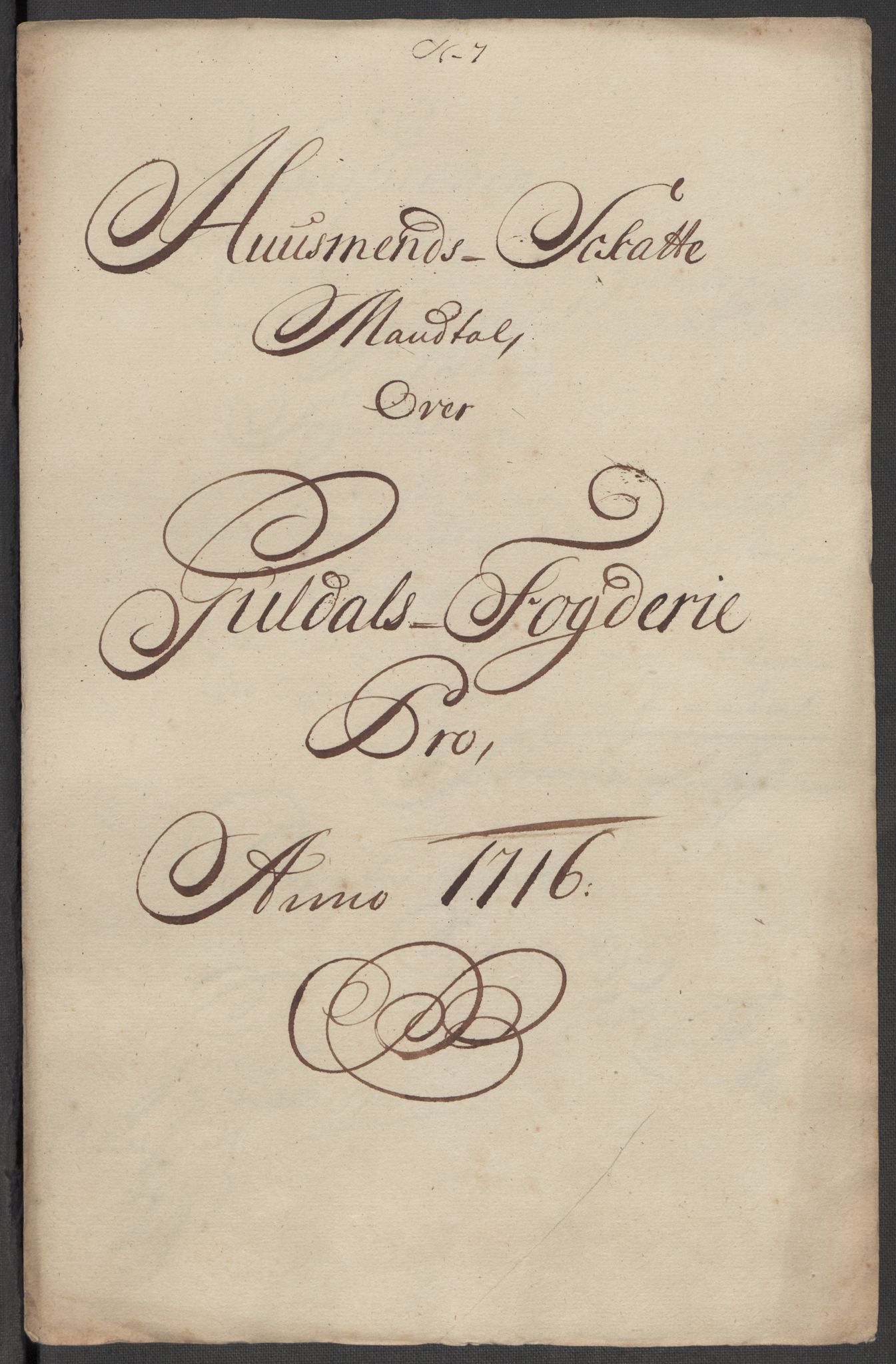 Rentekammeret inntil 1814, Reviderte regnskaper, Fogderegnskap, AV/RA-EA-4092/R60/L3968: Fogderegnskap Orkdal og Gauldal, 1716, p. 21