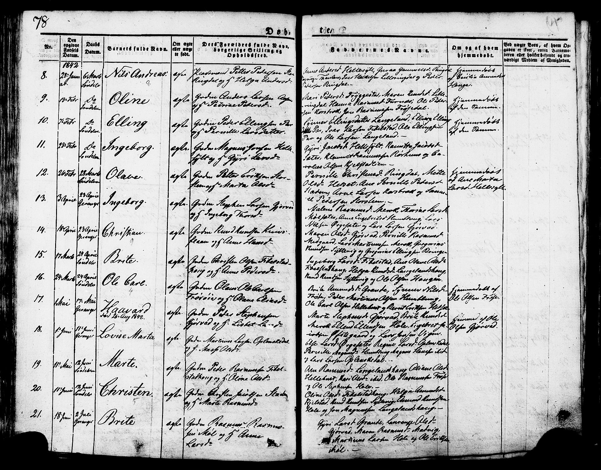 Ministerialprotokoller, klokkerbøker og fødselsregistre - Møre og Romsdal, AV/SAT-A-1454/517/L0221: Parish register (official) no. 517A01, 1827-1858, p. 78