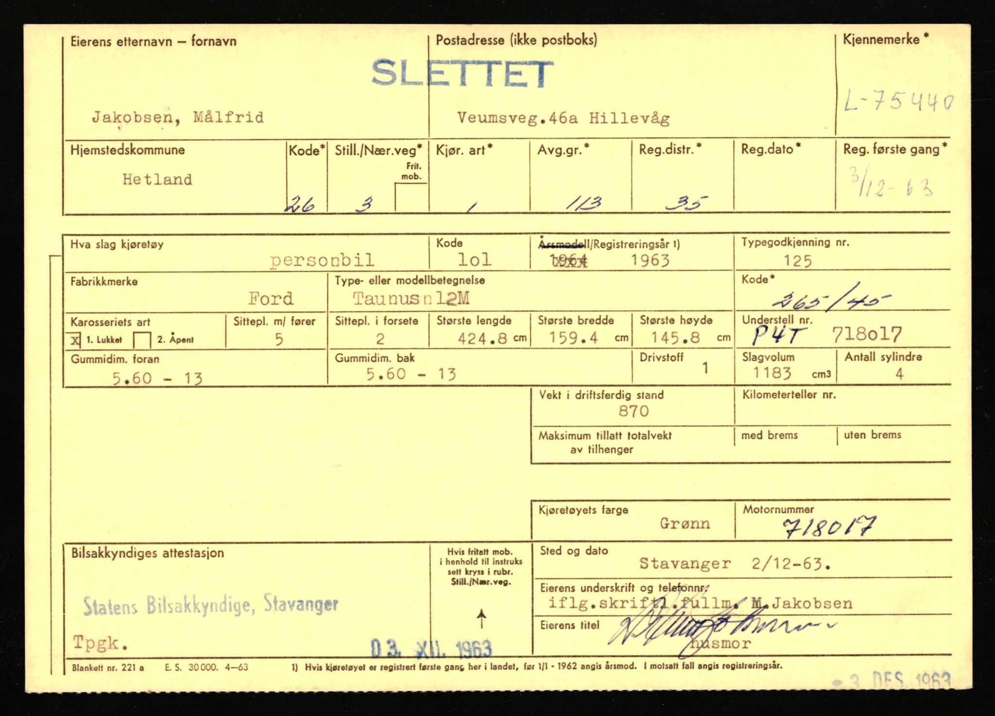 Stavanger trafikkstasjon, AV/SAST-A-101942/0/F/L0068: L-75000 - L-76799, 1930-1971, p. 595