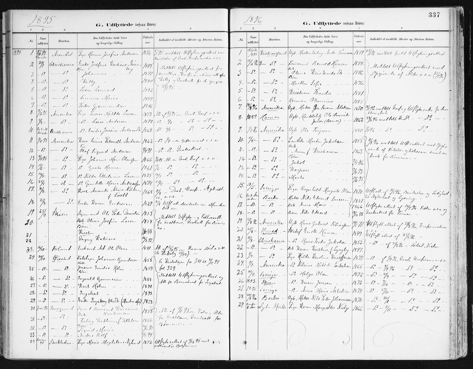 Hisøy sokneprestkontor, SAK/1111-0020/F/Fa/L0004: Parish register (official) no. A 4, 1895-1917, p. 337