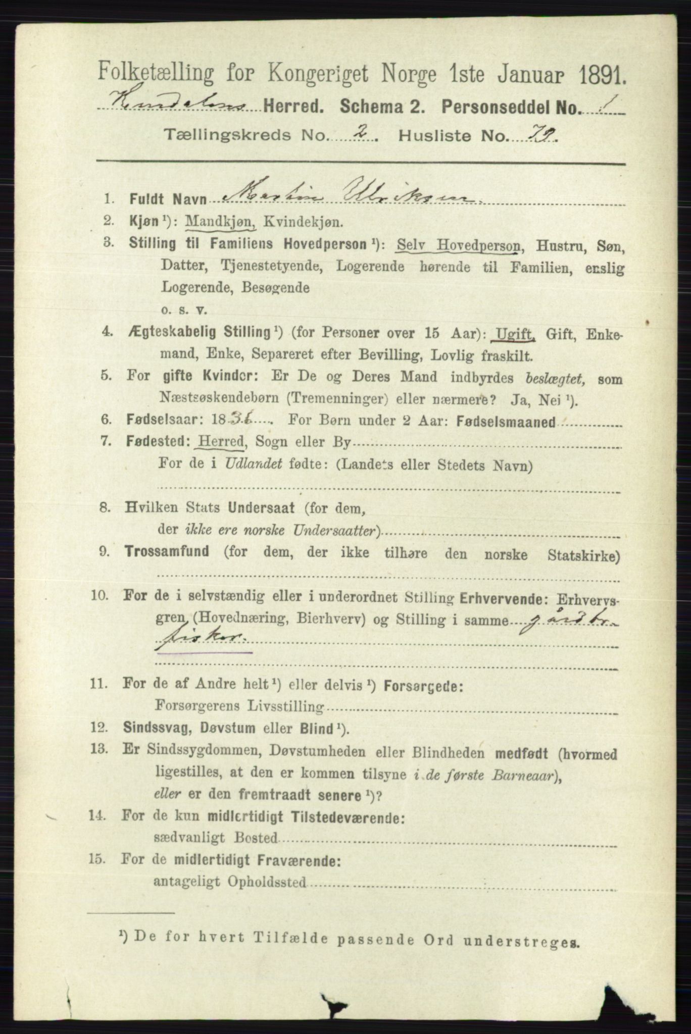 RA, 1891 census for 0239 Hurdal, 1891, p. 986