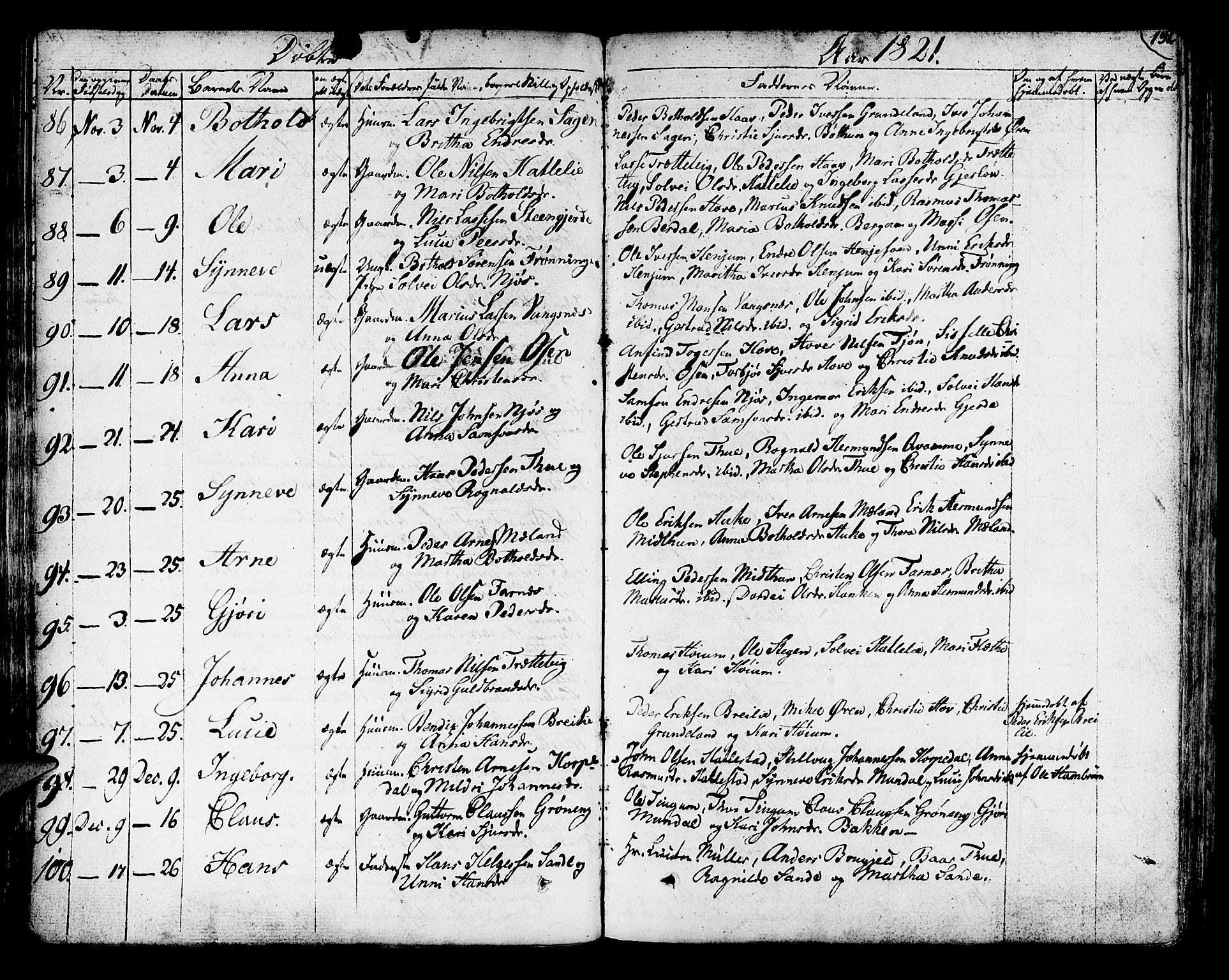 Leikanger sokneprestembete, AV/SAB-A-81001/H/Haa/Haaa/L0006: Parish register (official) no. A 6, 1810-1838, p. 132