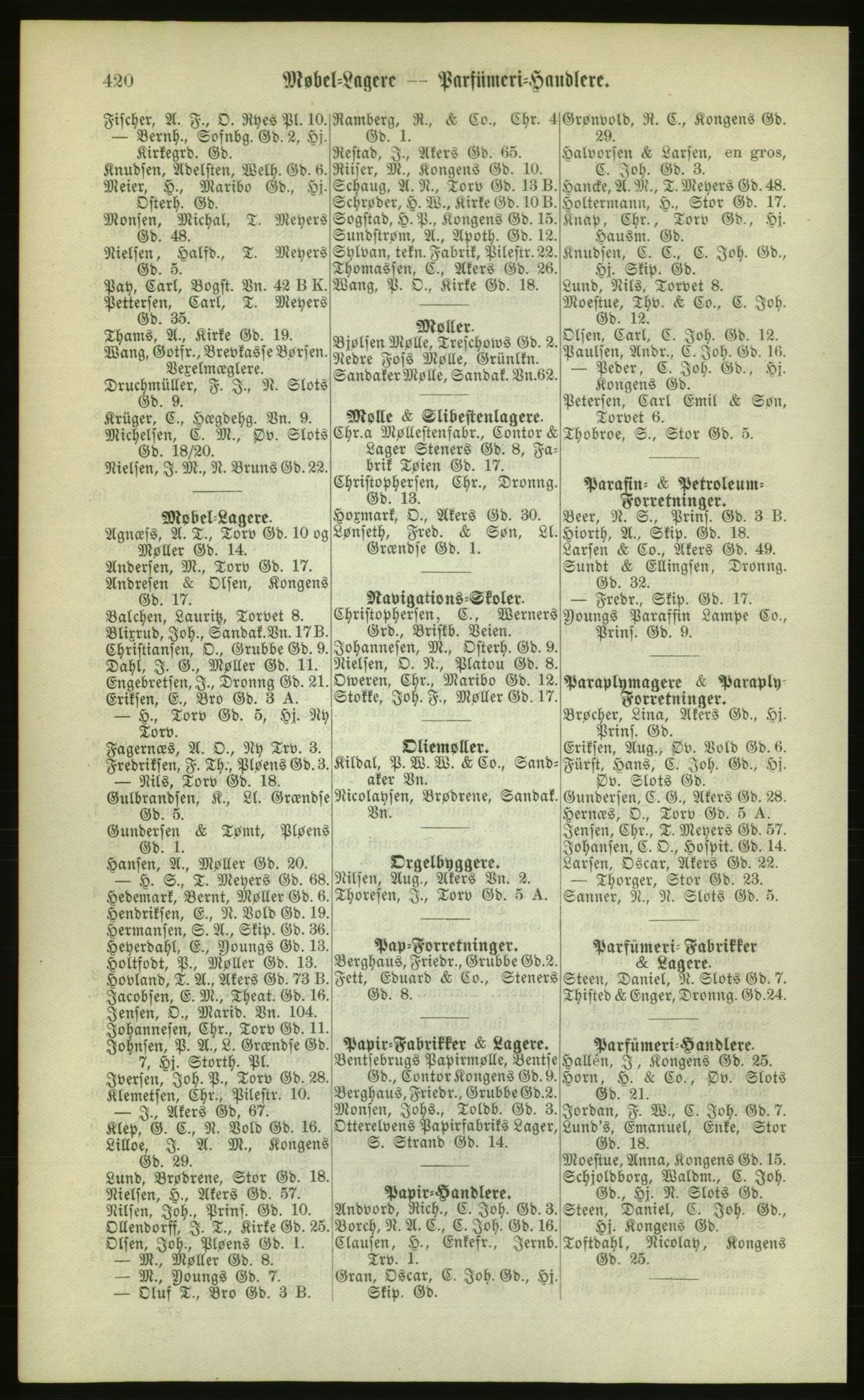 Kristiania/Oslo adressebok, PUBL/-, 1880, p. 420