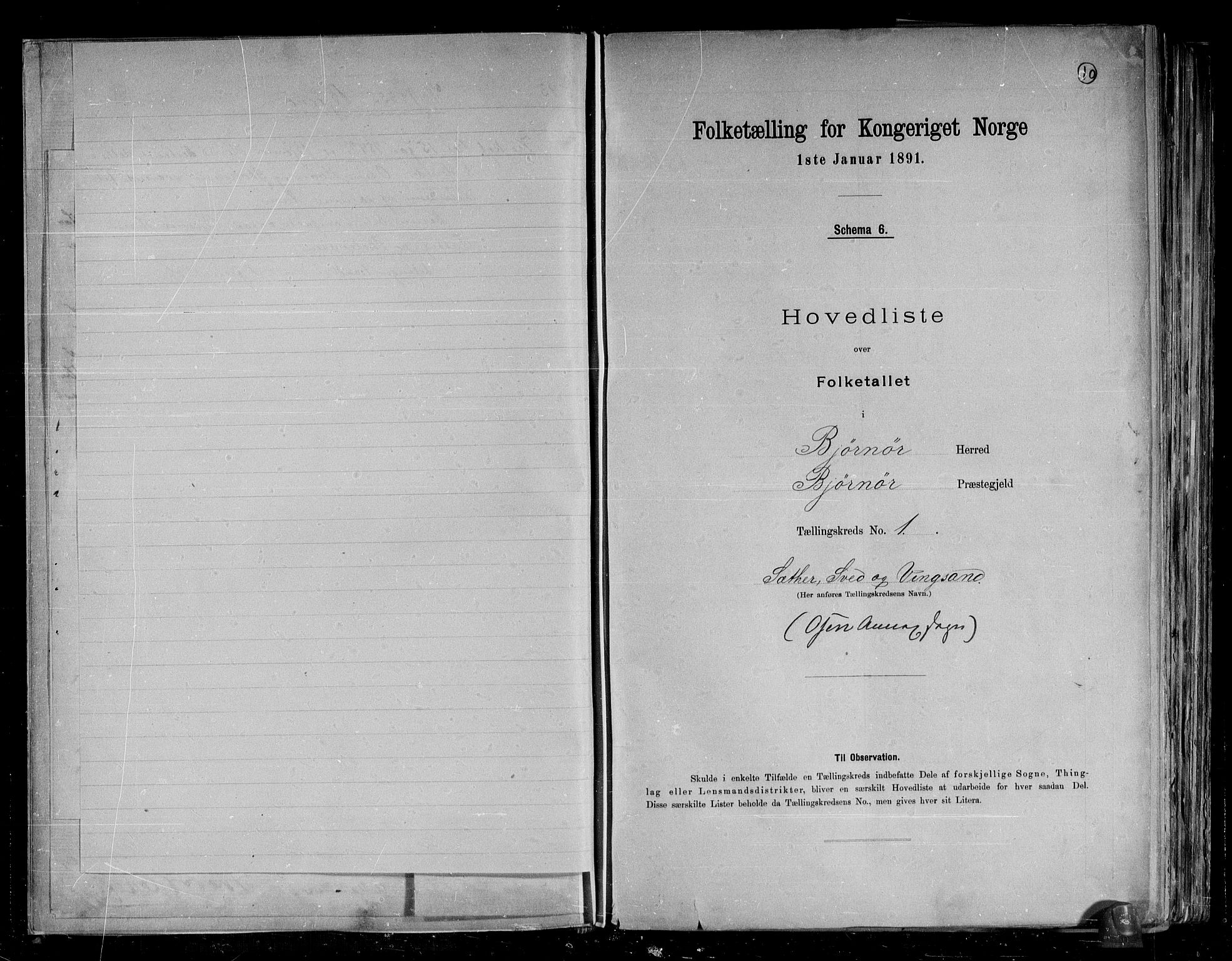 RA, 1891 census for 1632 Bjørnør, 1891, p. 10