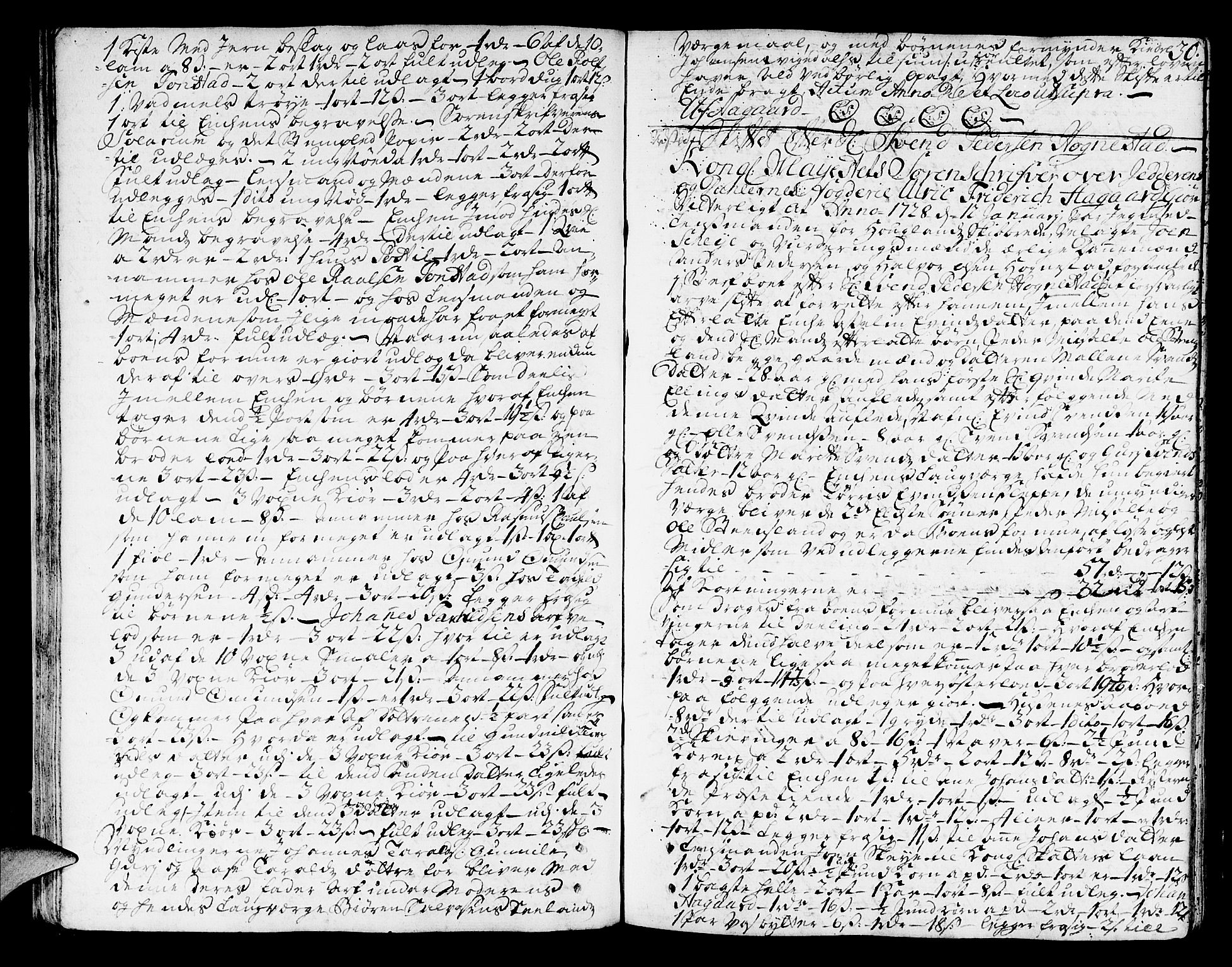 Jæren og Dalane sorenskriveri, AV/SAST-A-100306/5/50BA/L0007: SKIFTEPROTOKOLL, 1727-1730, p. 29b-30a