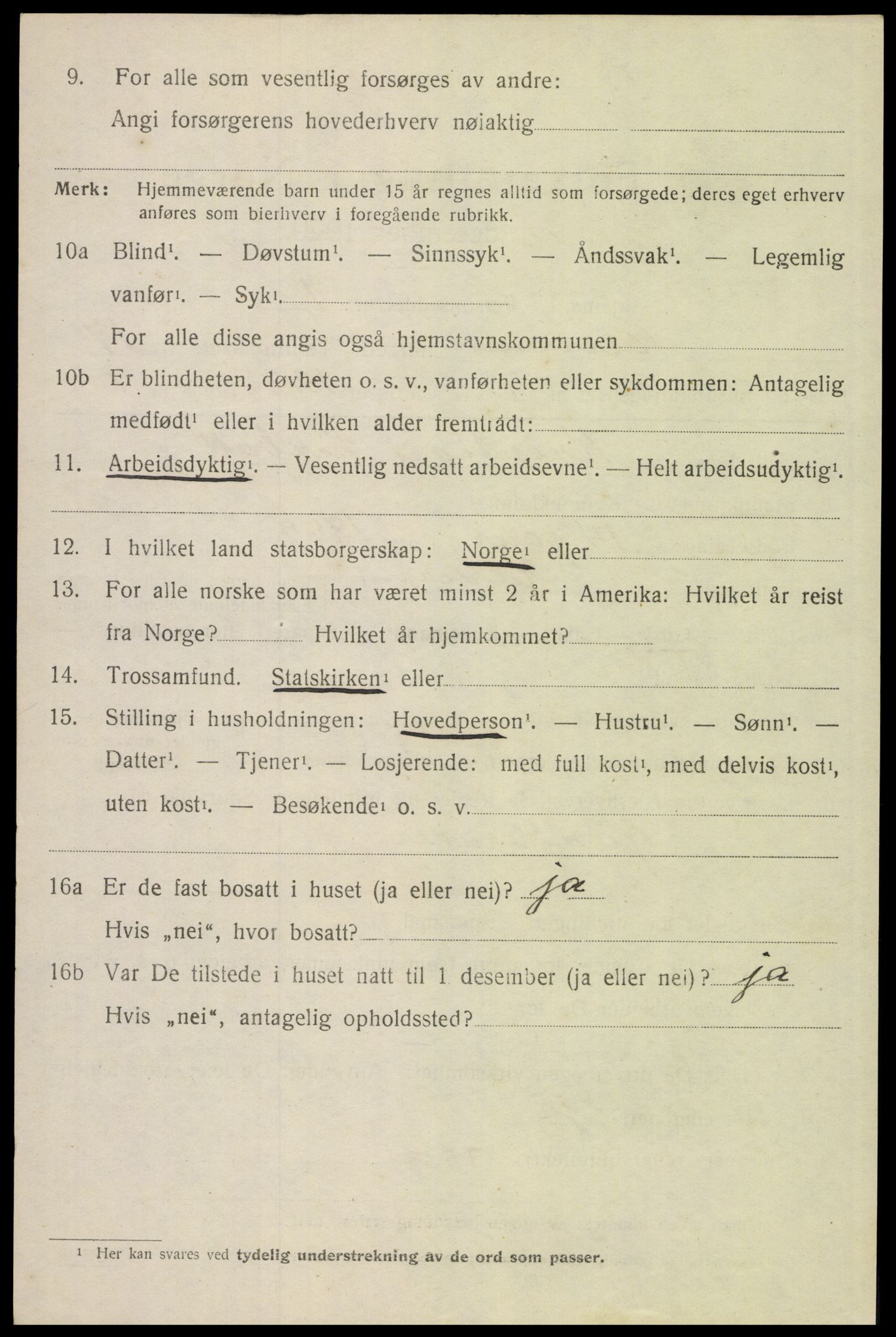 SAH, 1920 census for Elverum, 1920, p. 22077