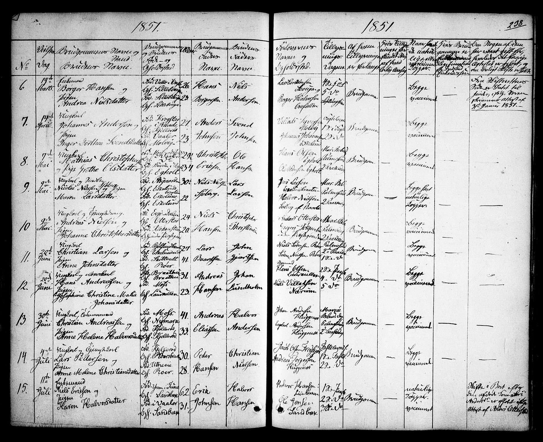 Rygge prestekontor Kirkebøker, SAO/A-10084b/F/Fa/L0004: Parish register (official) no. 4, 1836-1851, p. 238