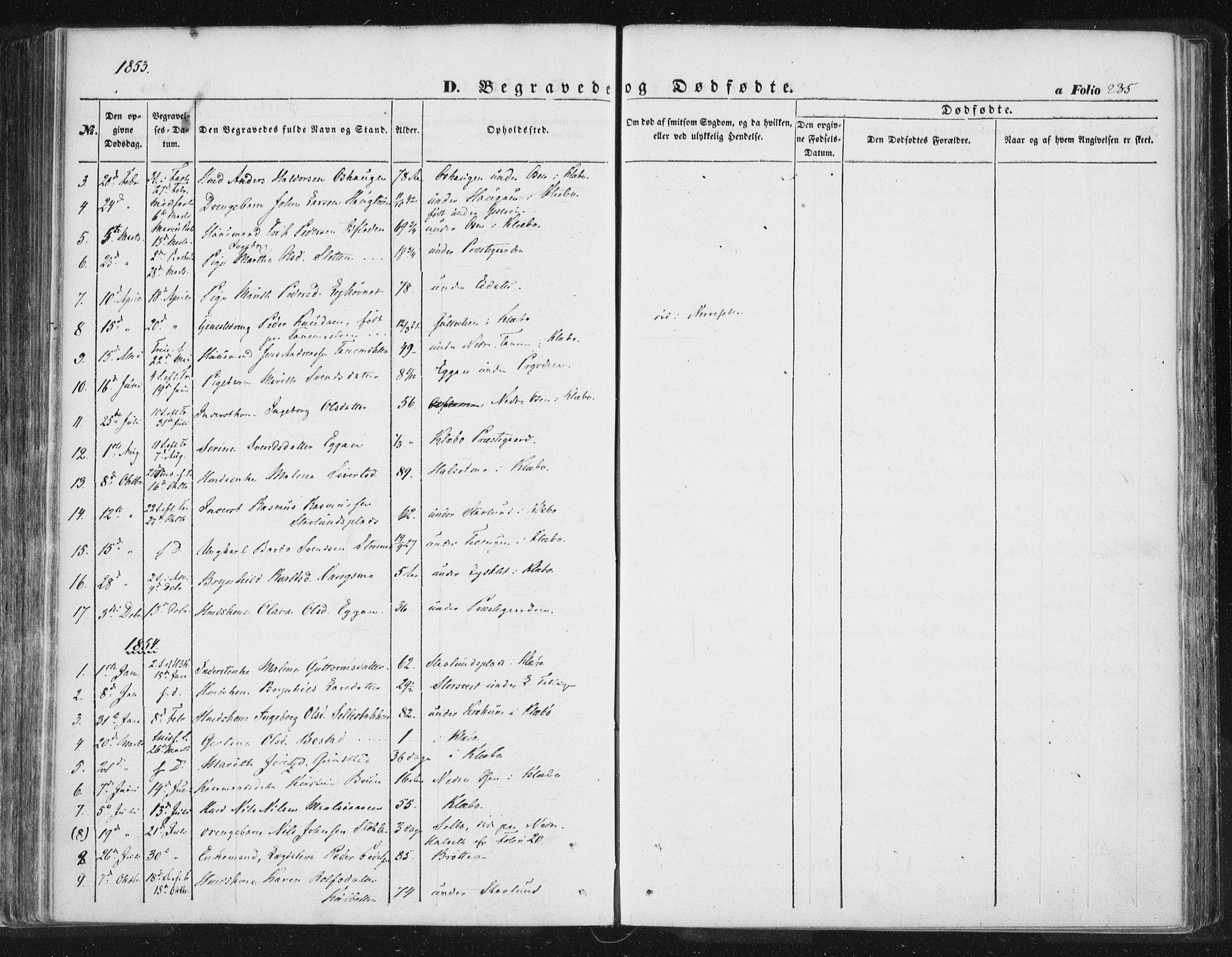 Ministerialprotokoller, klokkerbøker og fødselsregistre - Sør-Trøndelag, SAT/A-1456/618/L0441: Parish register (official) no. 618A05, 1843-1862, p. 235