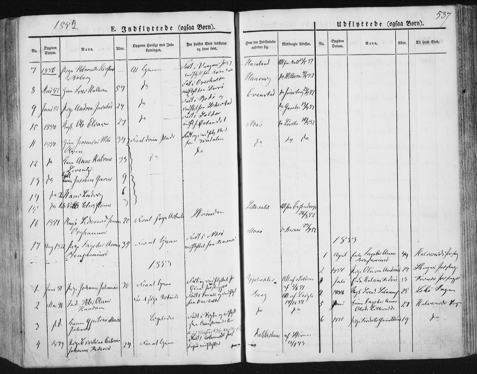 Ministerialprotokoller, klokkerbøker og fødselsregistre - Nord-Trøndelag, SAT/A-1458/784/L0669: Parish register (official) no. 784A04, 1829-1859, p. 537