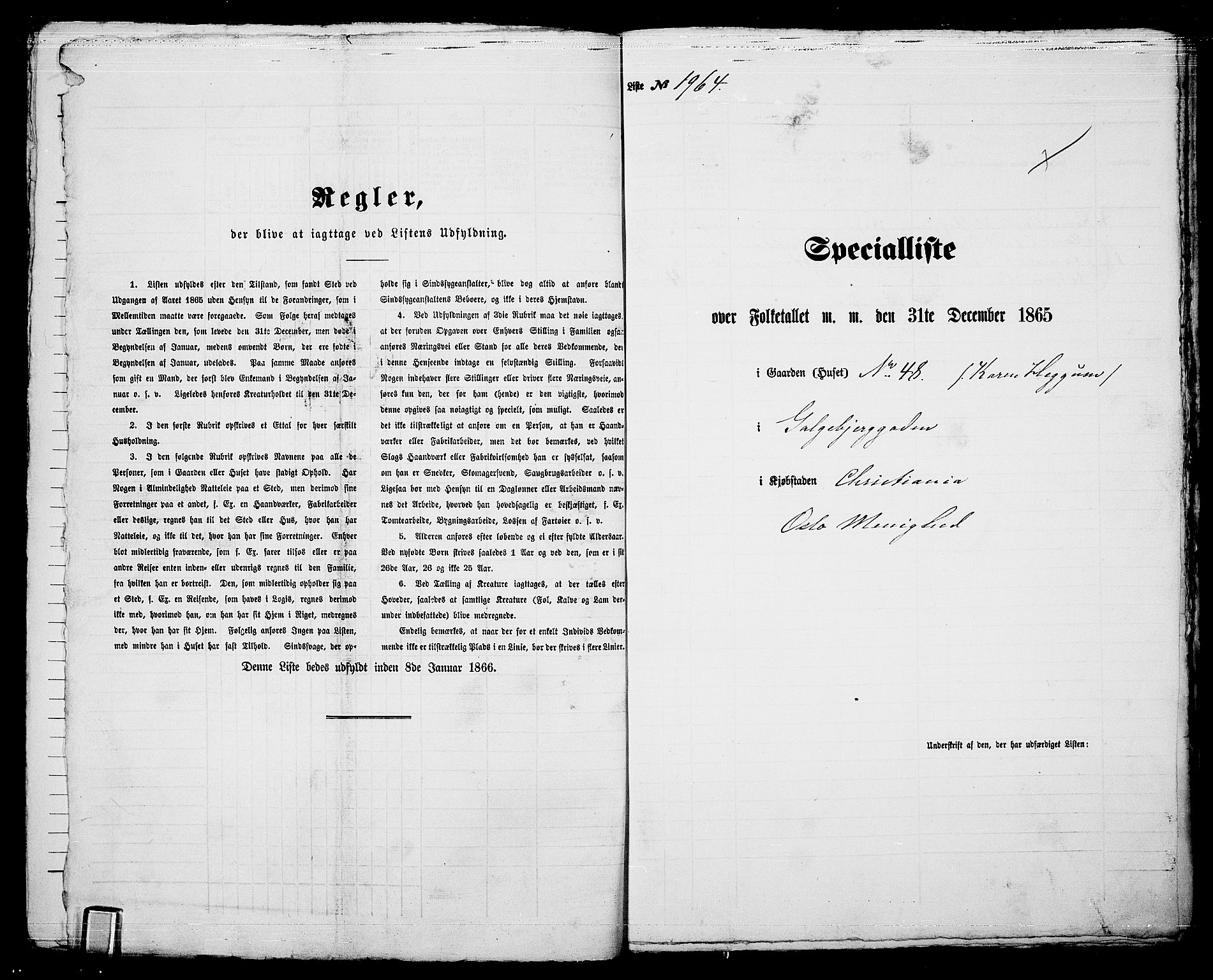 RA, 1865 census for Kristiania, 1865, p. 4382