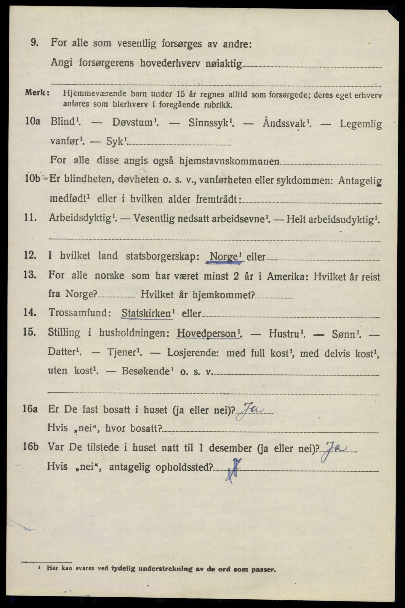 SAO, 1920 census for Nesodden, 1920, p. 6696