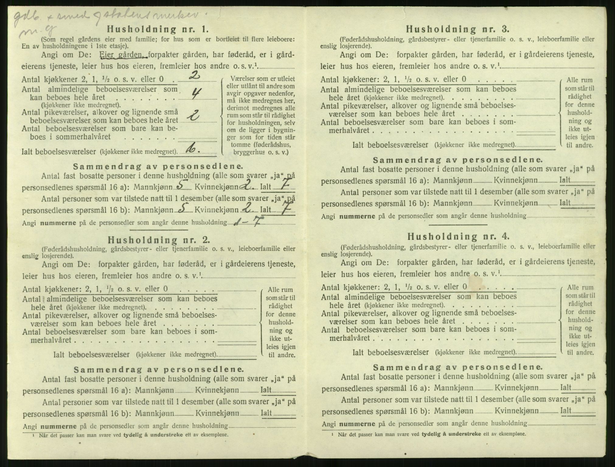 SAT, 1920 census for Ørsta, 1920, p. 449