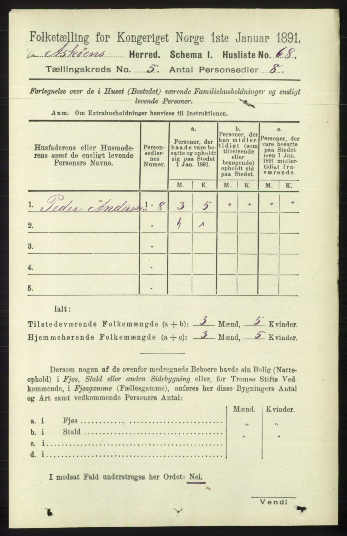 RA, 1891 census for 1247 Askøy, 1891, p. 3490