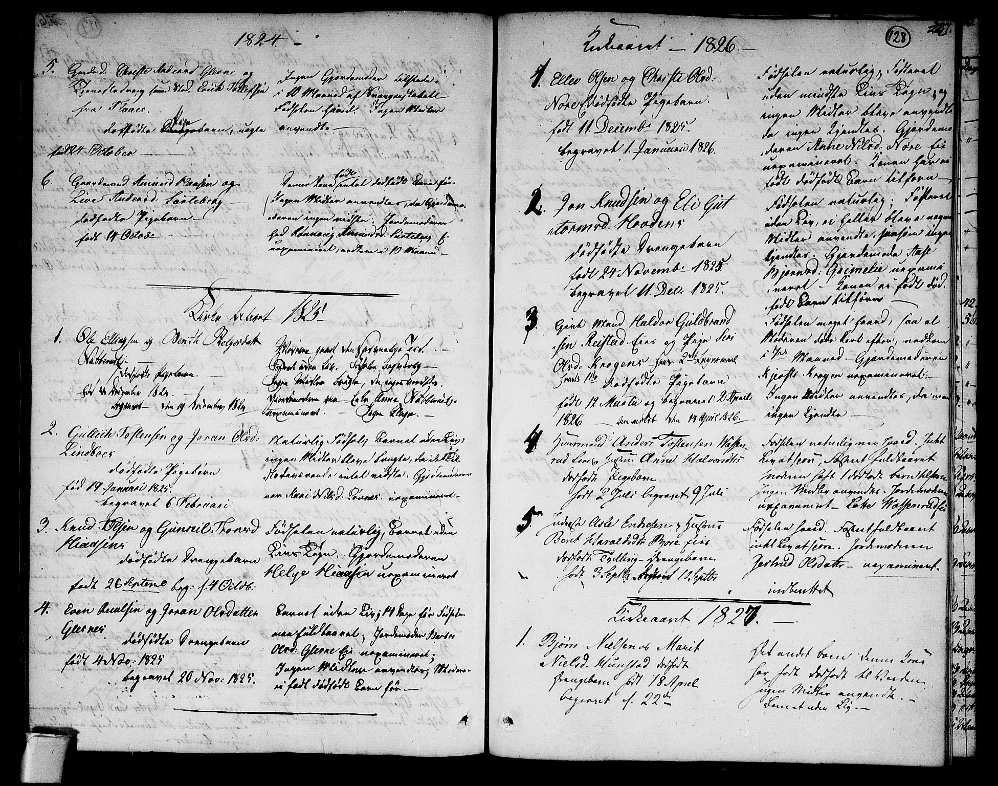 Sigdal kirkebøker, AV/SAKO-A-245/F/Fa/L0004: Parish register (official) no. I 4, 1812-1815, p. 128