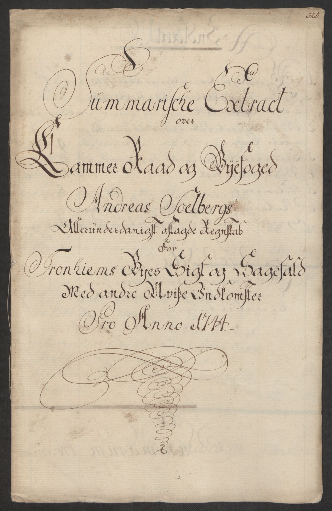 Rentekammeret inntil 1814, Reviderte regnskaper, Byregnskaper, AV/RA-EA-4066/R/Rs/L0541: [S22] Sikt og sakefall, 1743-1746, p. 161