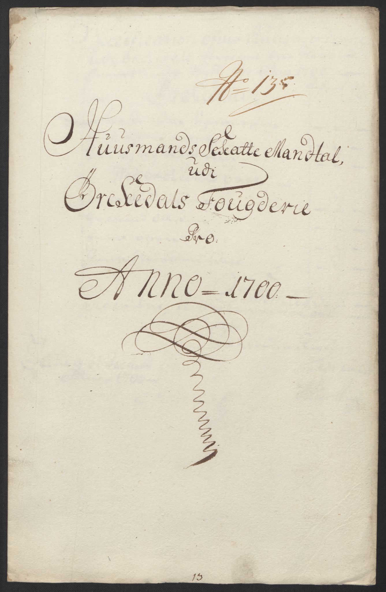 Rentekammeret inntil 1814, Reviderte regnskaper, Fogderegnskap, AV/RA-EA-4092/R60/L3950: Fogderegnskap Orkdal og Gauldal, 1700, p. 183