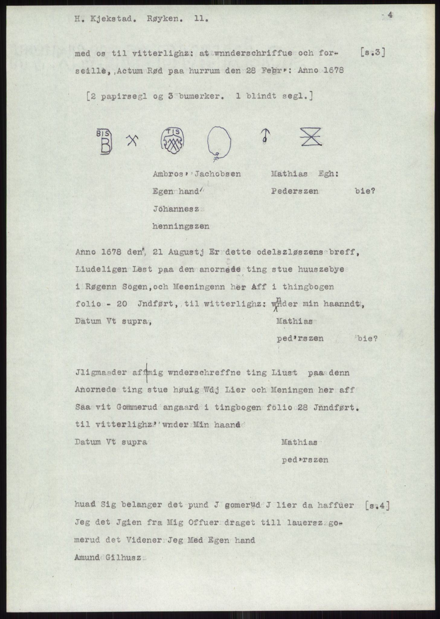 Samlinger til kildeutgivelse, Diplomavskriftsamlingen, AV/RA-EA-4053/H/Ha, p. 2069