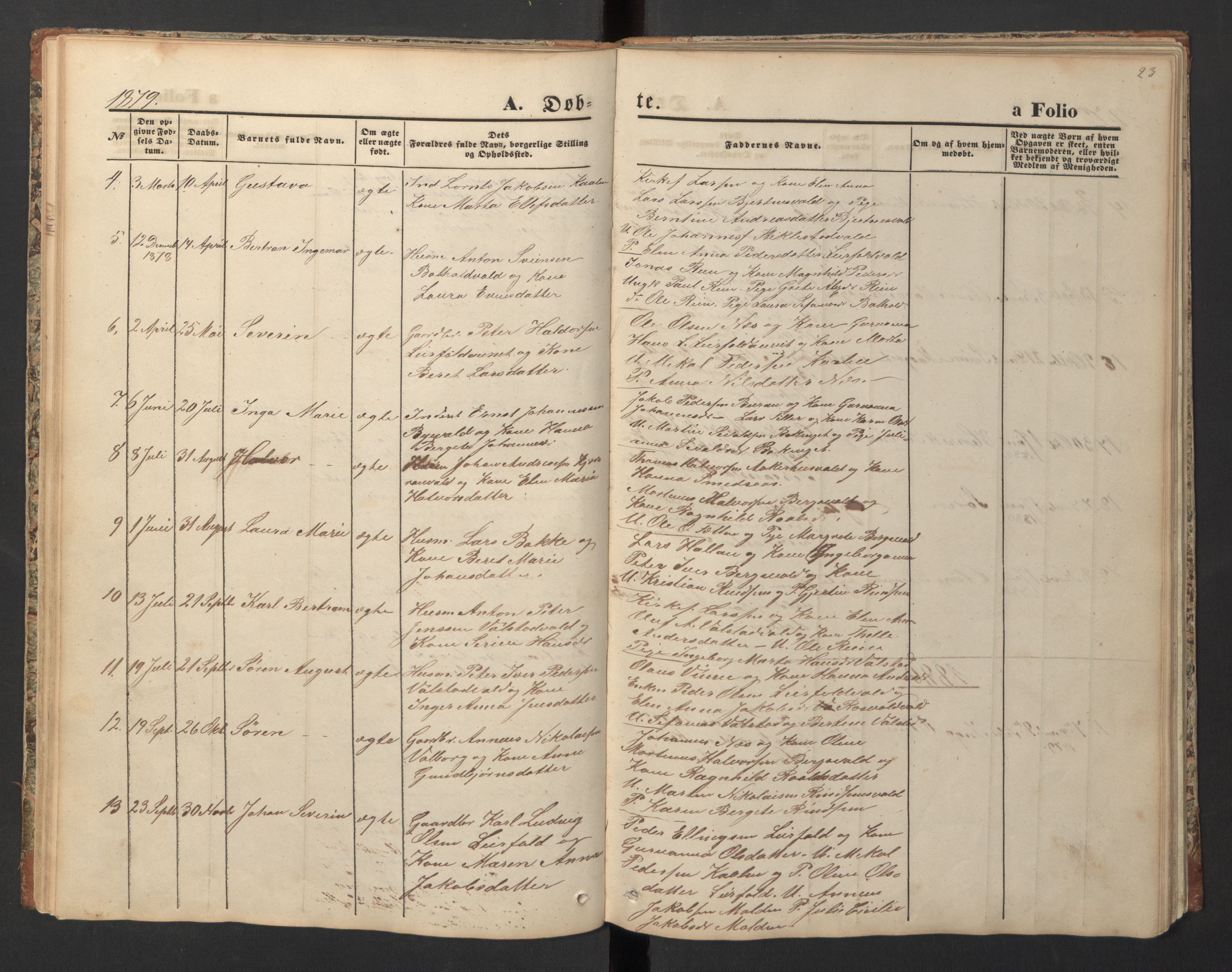 Ministerialprotokoller, klokkerbøker og fødselsregistre - Nord-Trøndelag, SAT/A-1458/726/L0271: Parish register (copy) no. 726C02, 1869-1897, p. 23