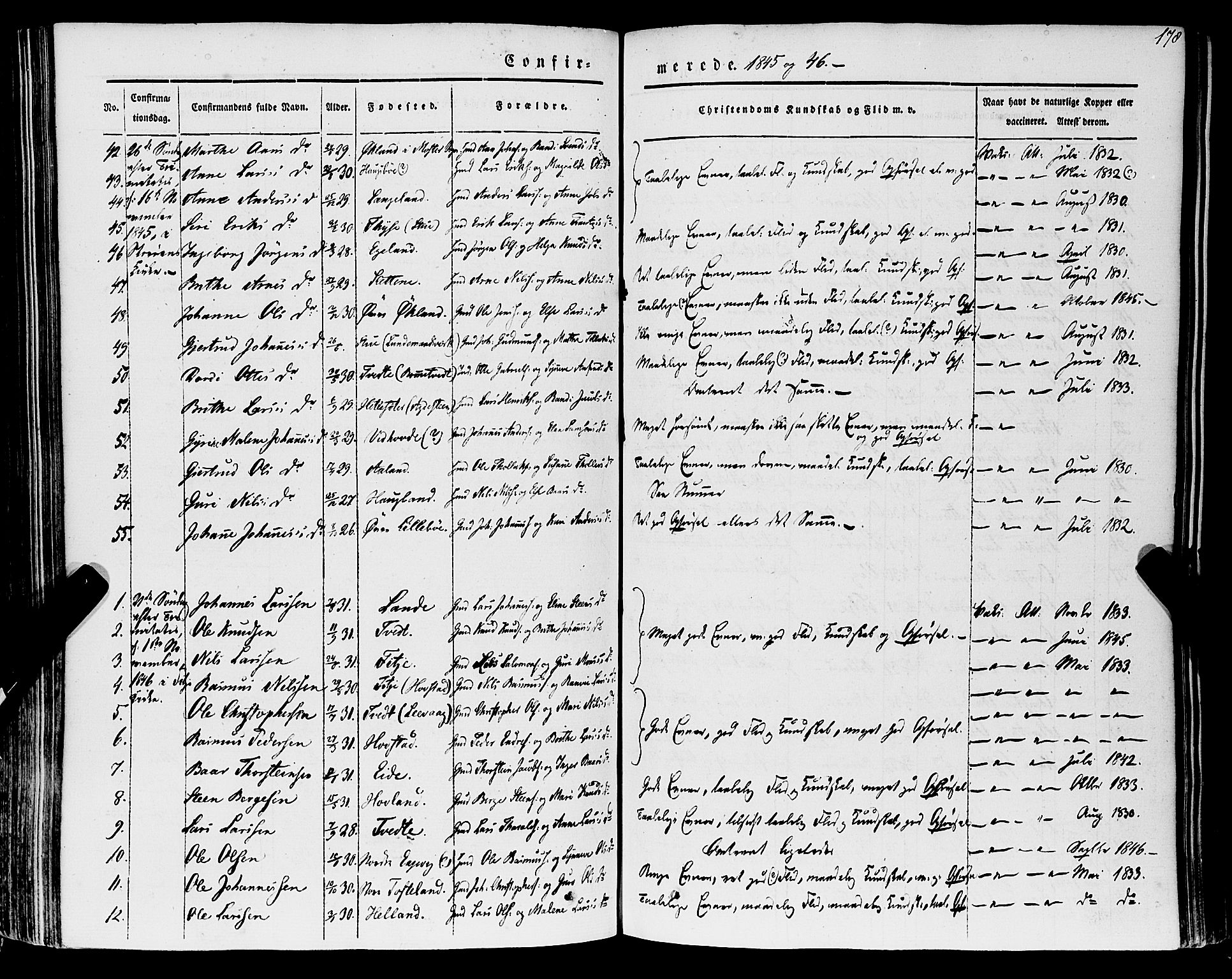 Stord sokneprestembete, AV/SAB-A-78201/H/Haa: Parish register (official) no. A 7, 1841-1861, p. 178