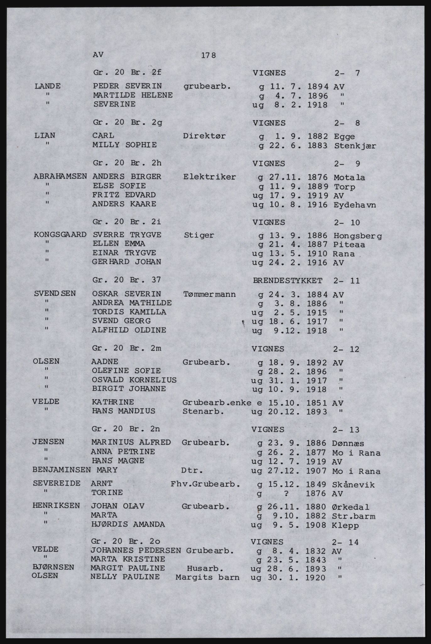 SAST, Copy of 1920 census for Karmøy, 1920, p. 196