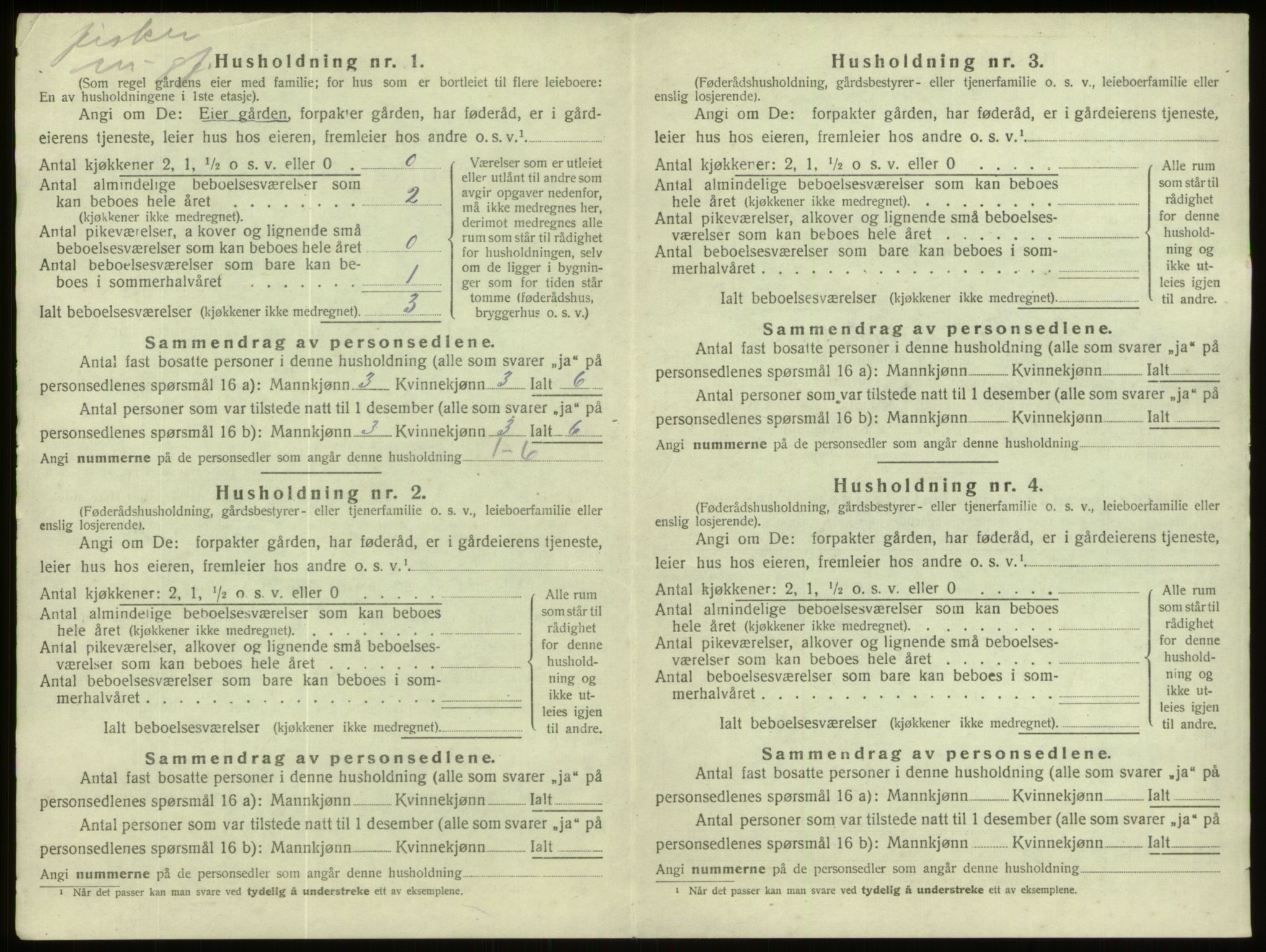 SAB, 1920 census for Davik, 1920, p. 882