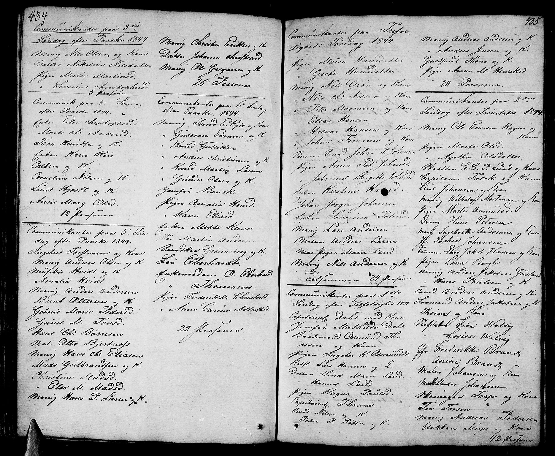 Stavern kirkebøker, AV/SAKO-A-318/F/Fa/L0004: Parish register (official) no. 4, 1809-1816, p. 434-435