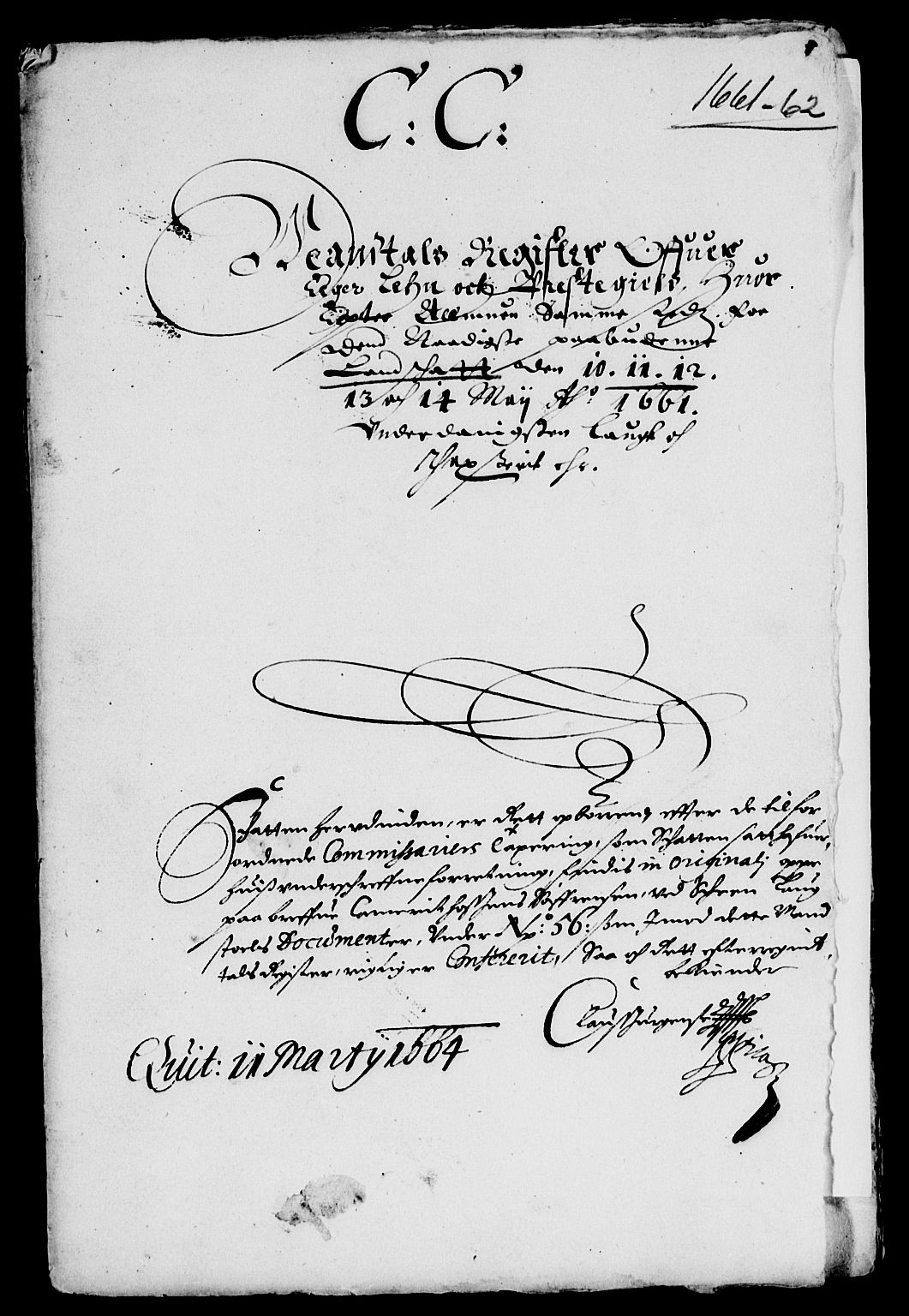 Rentekammeret inntil 1814, Reviderte regnskaper, Lensregnskaper, RA/EA-5023/R/Rb/Rbm/L0010: Eiker len, 1660-1663